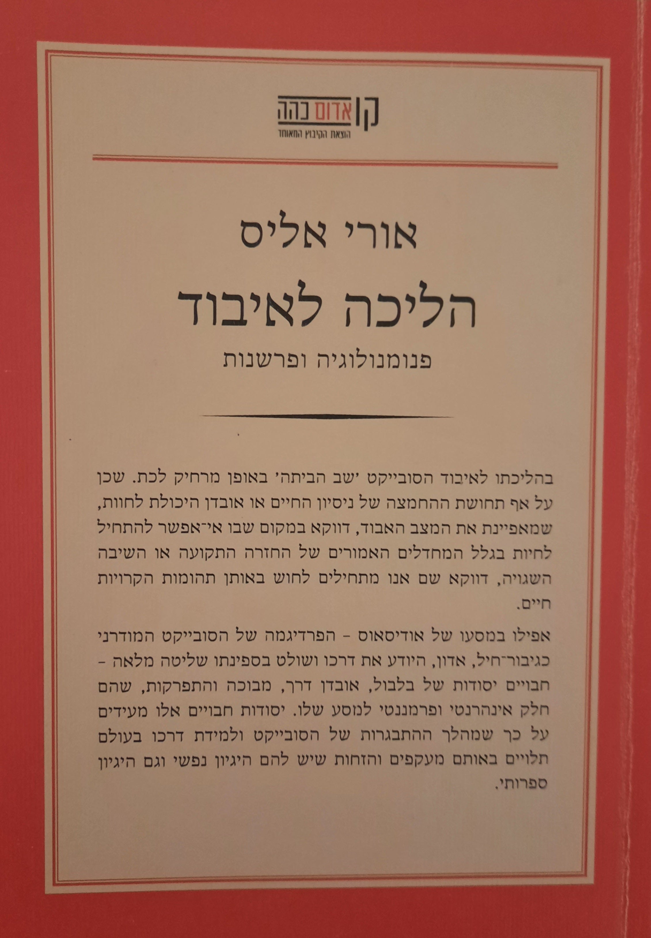 הליכה לאיבוד / פנומנולוגיה ופרשנות