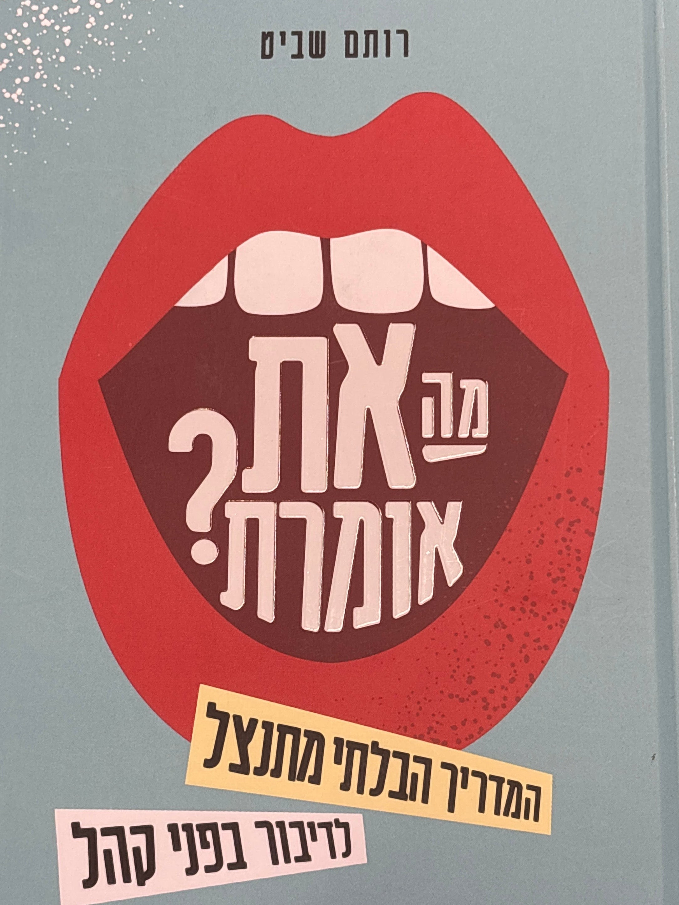 מה את אומרת? / המדריך הבלתי מתנצל לדיבור בפני קהל