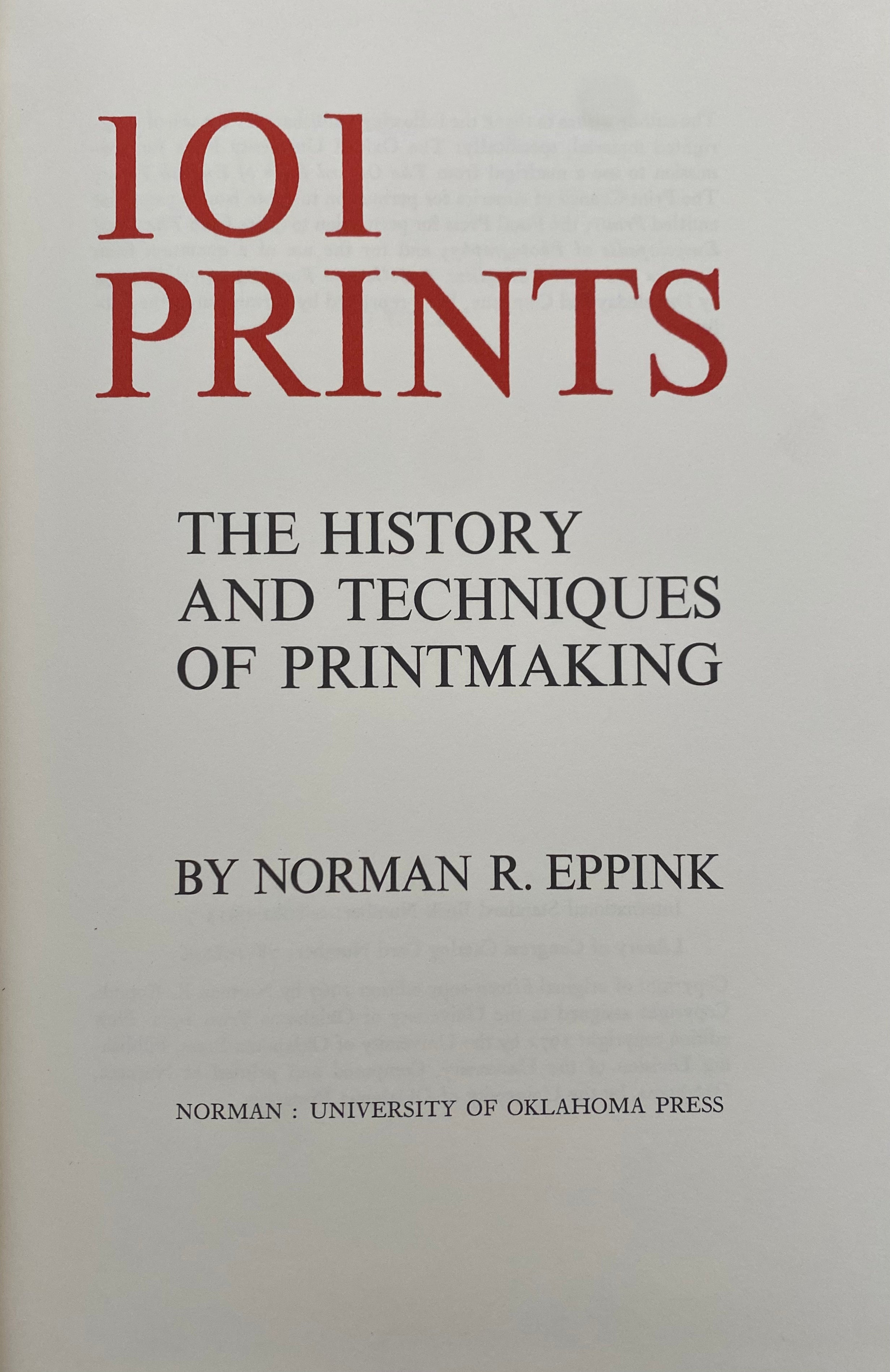 101 Prints: The History and Techniques of Printmaking