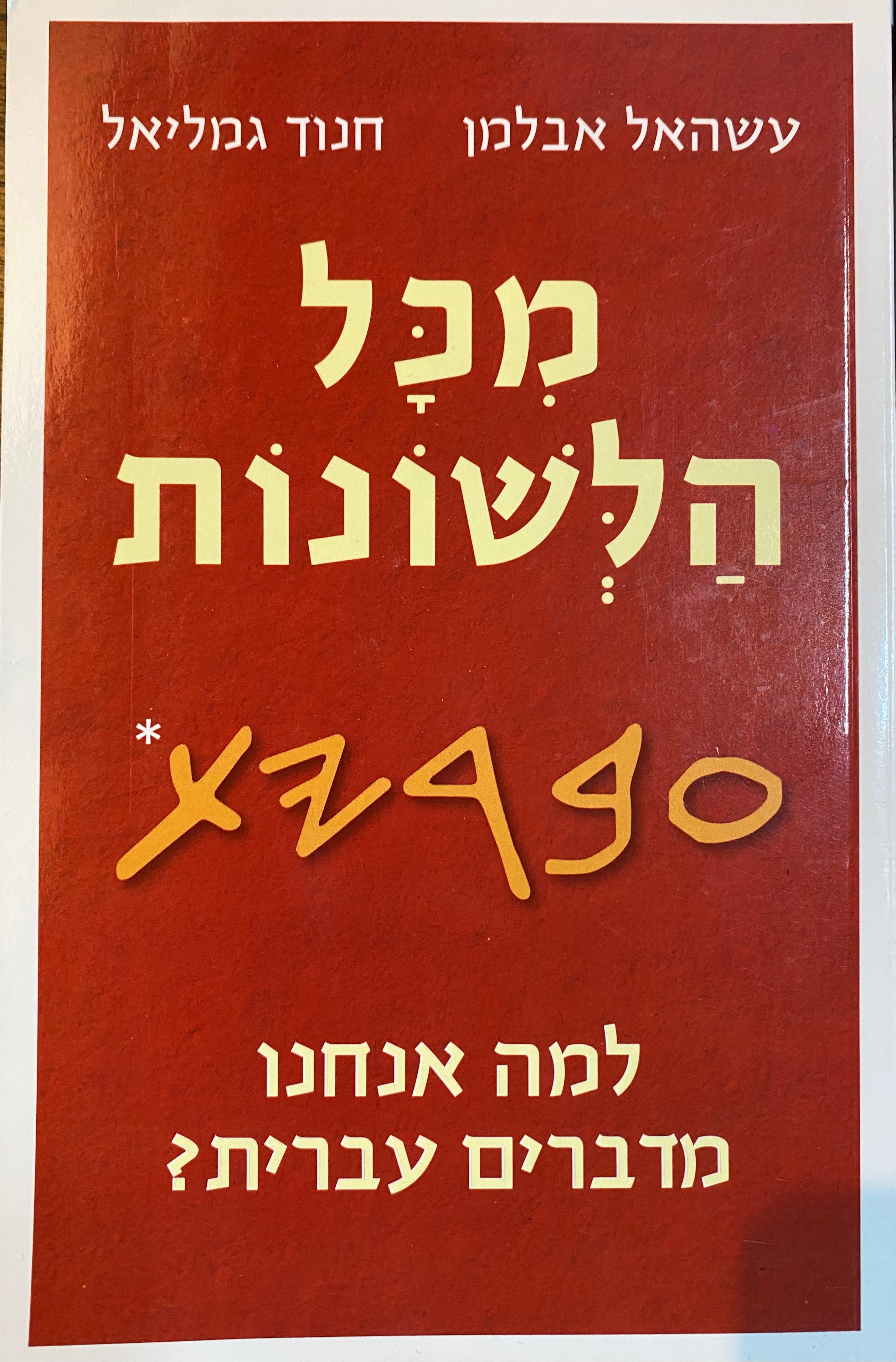 מכל הלשונות/ למה אנחנו מדברים עברית