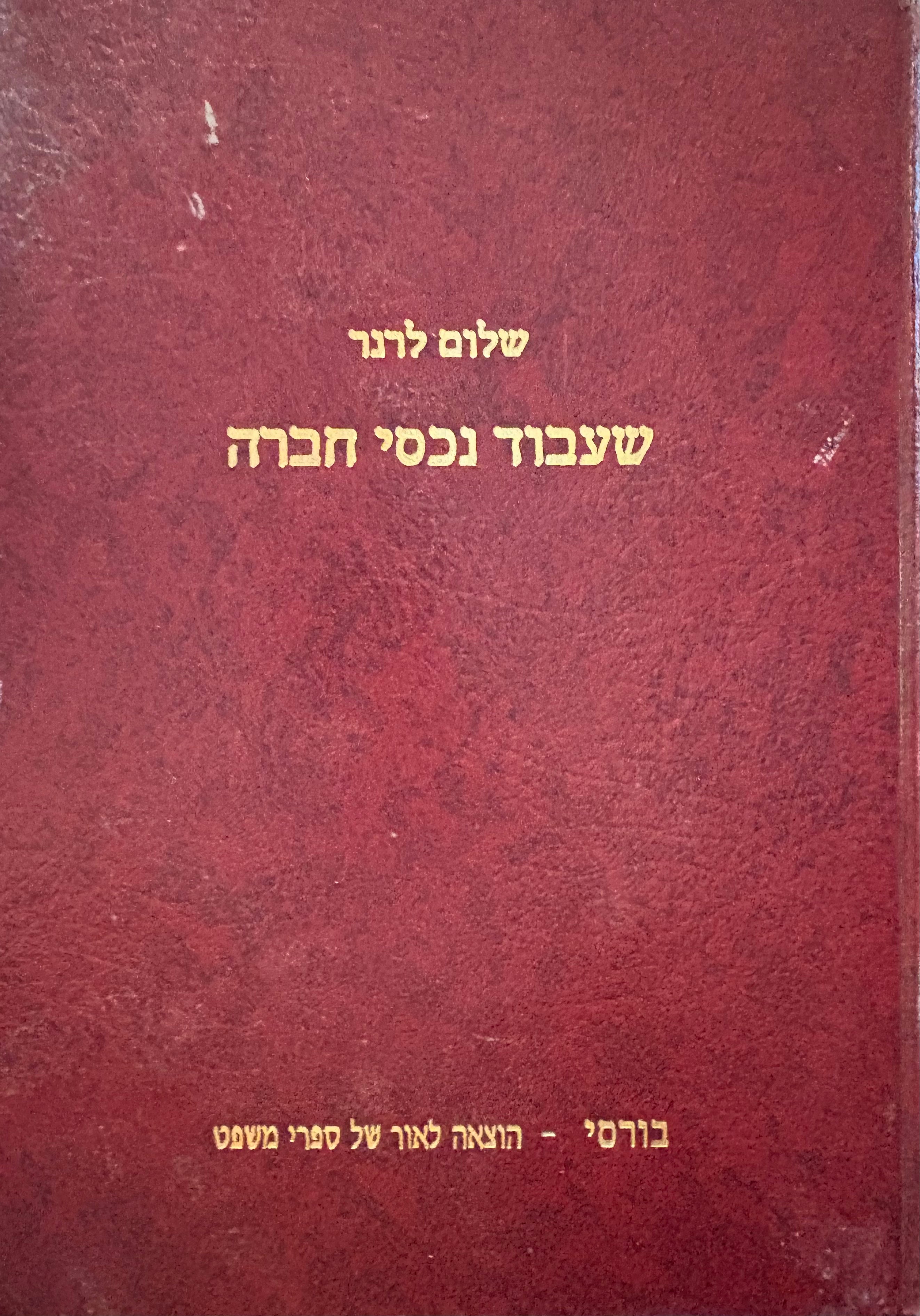 שעבוד נכסי חברה