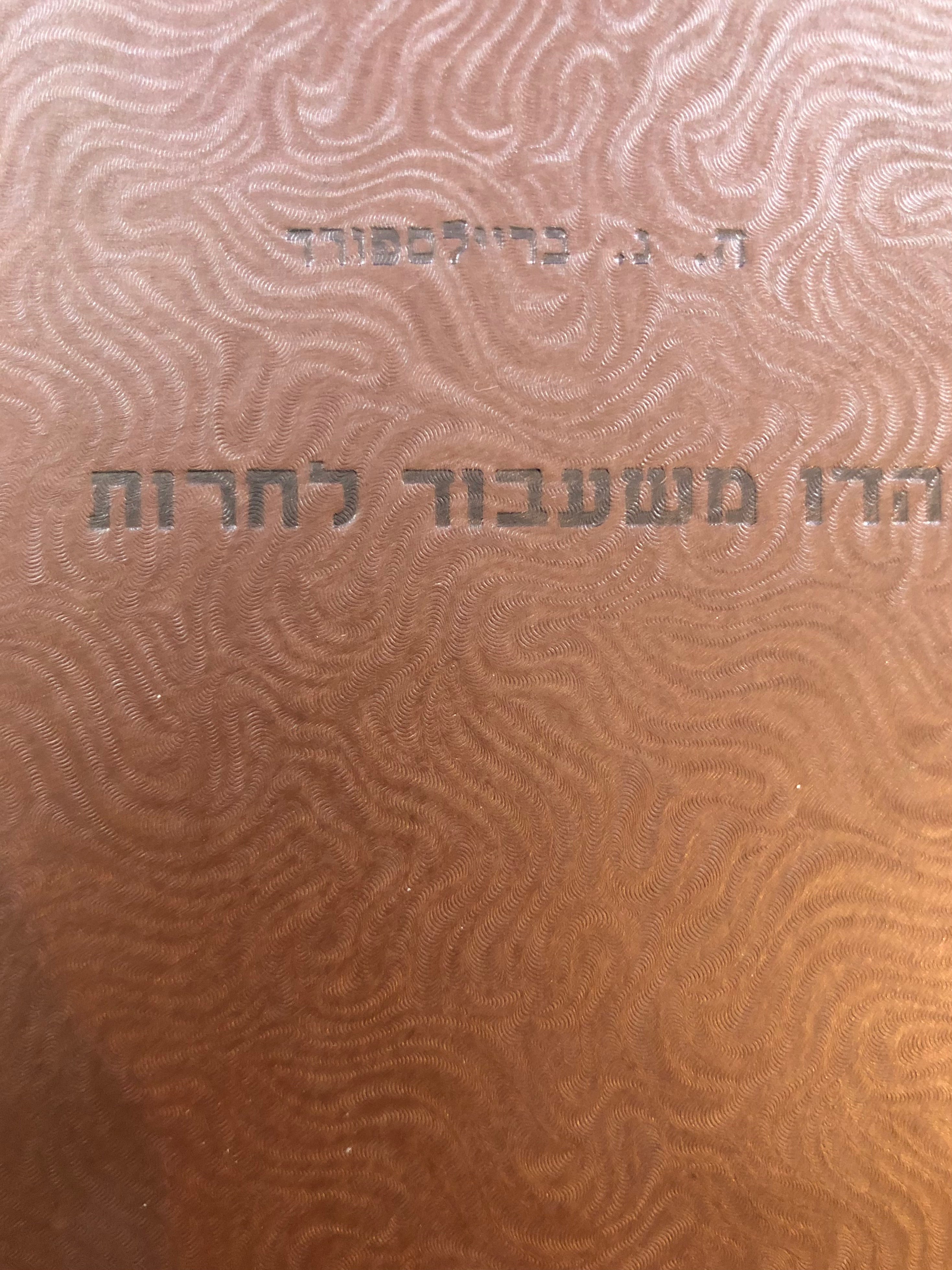 הדו משעבוד לחרות