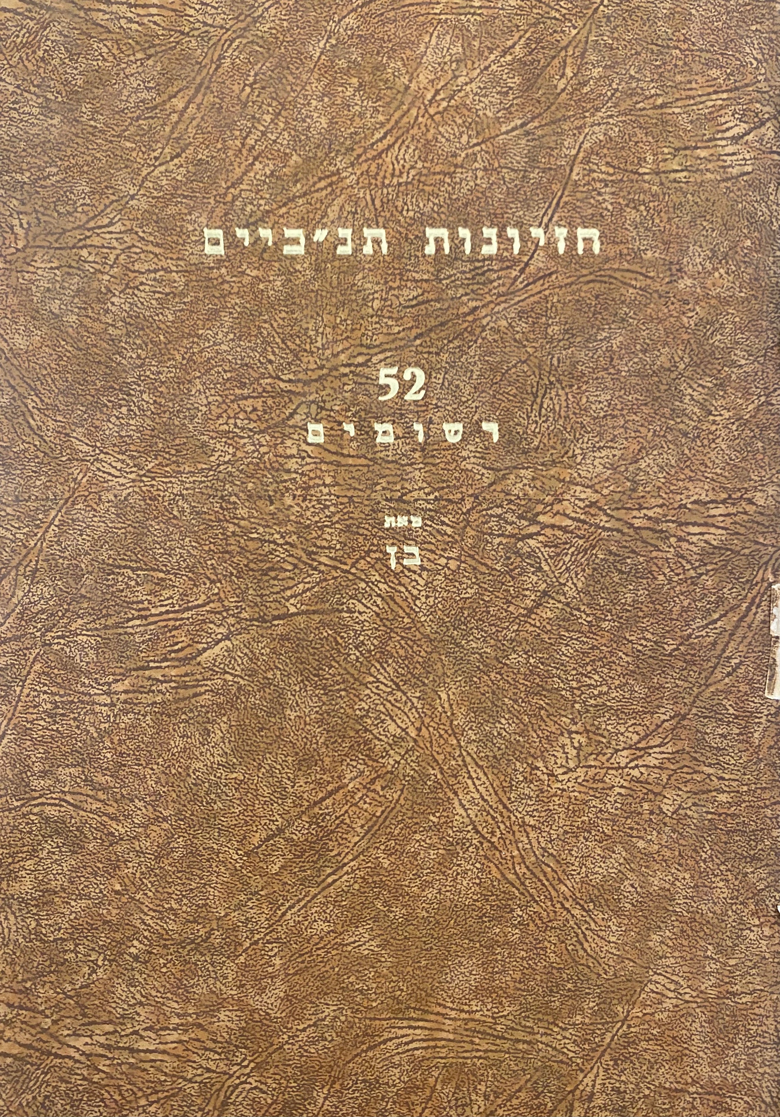 חזיונות תנ"כיים / 52 רשומים