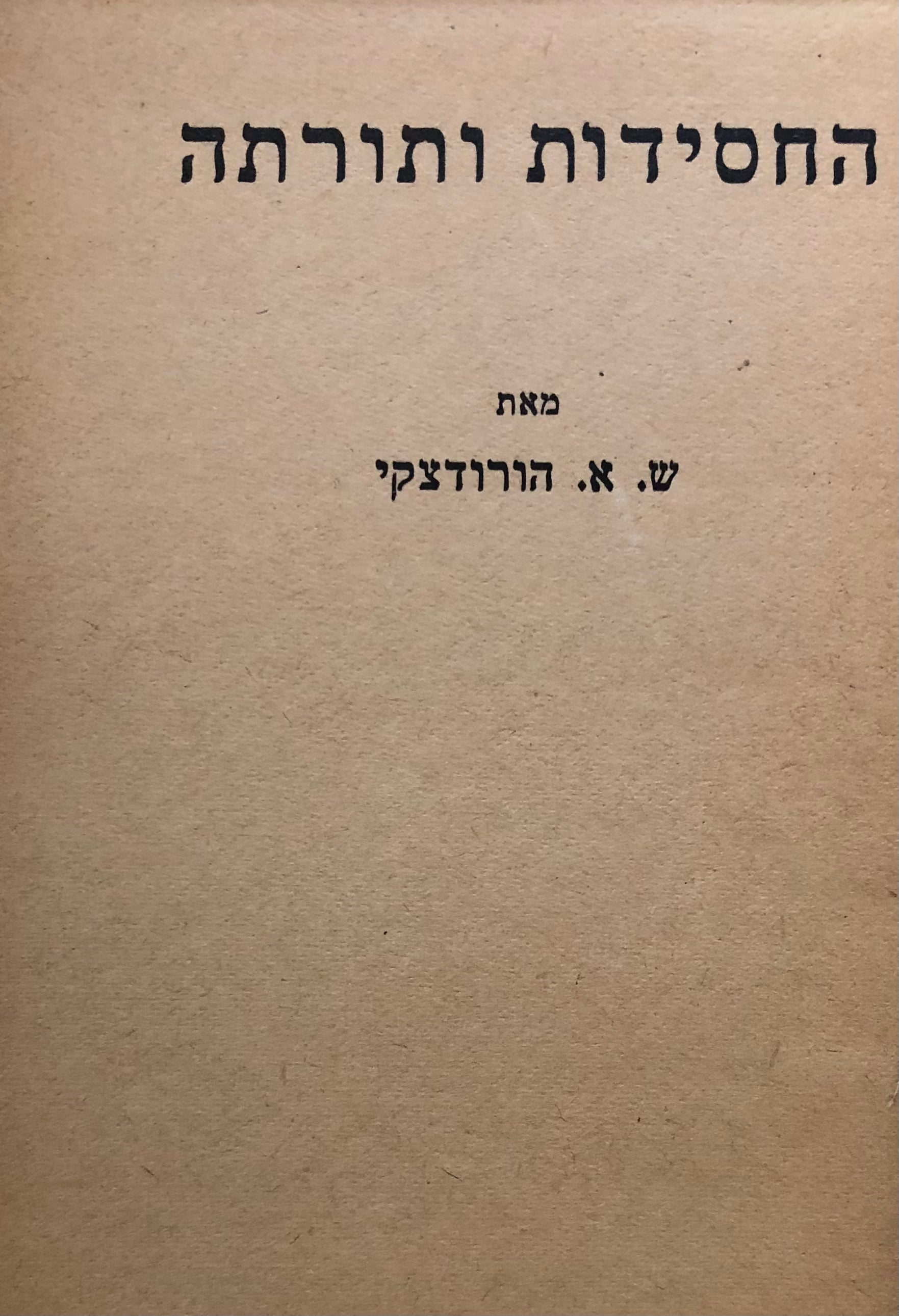 החסידות ותורתה