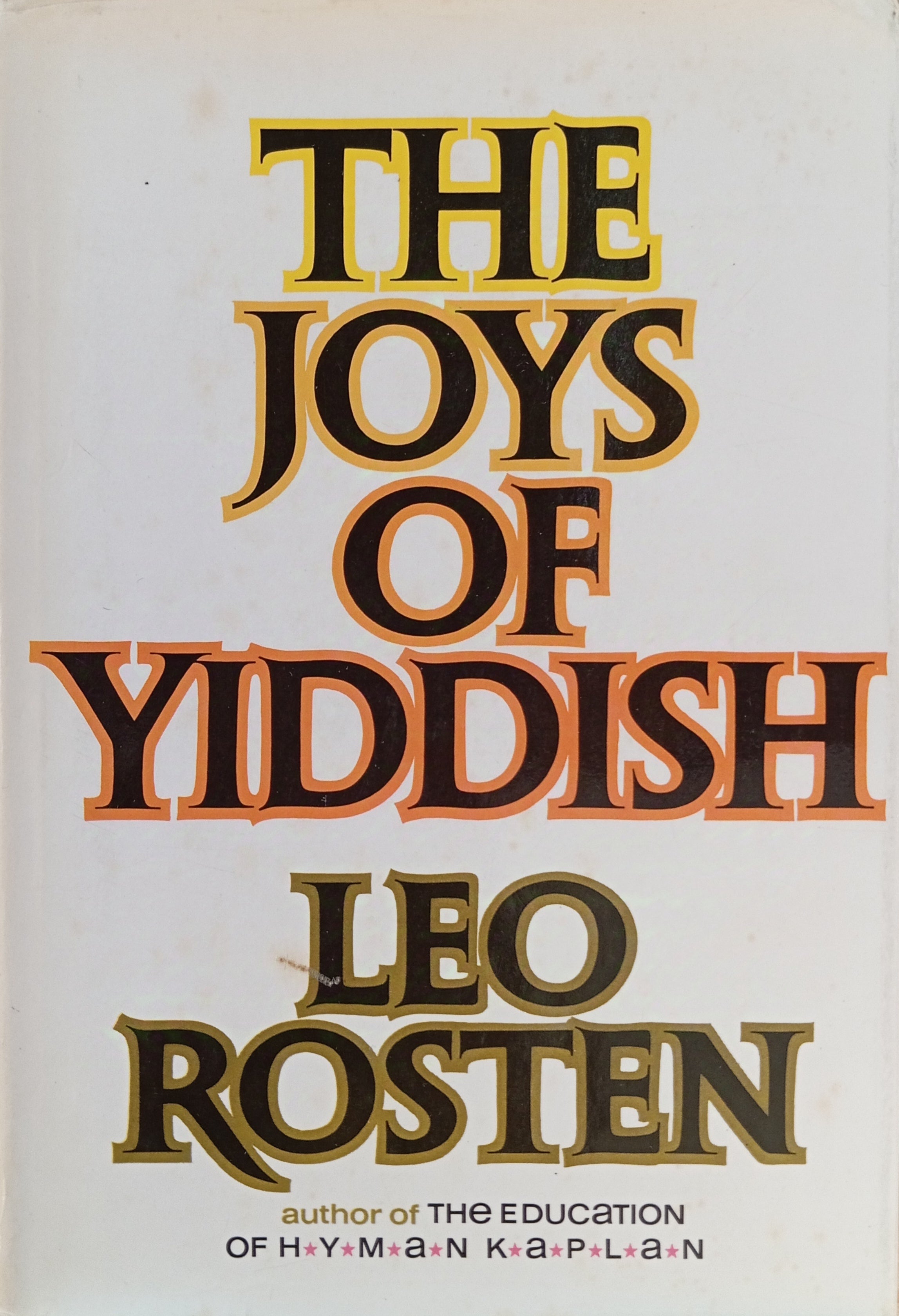 The Joys of Yiddish
