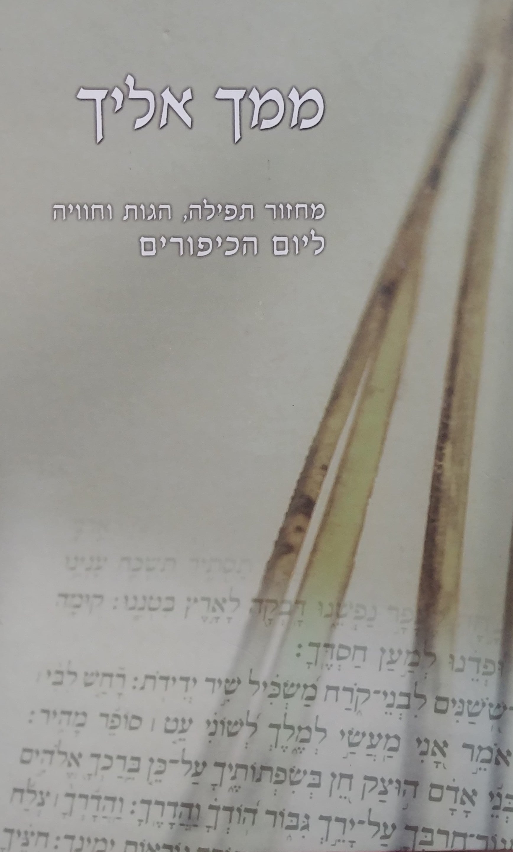 ממך אליך / מחזור תפילה הגות וחוויה ליום הכיפורים - נוסח ספרד