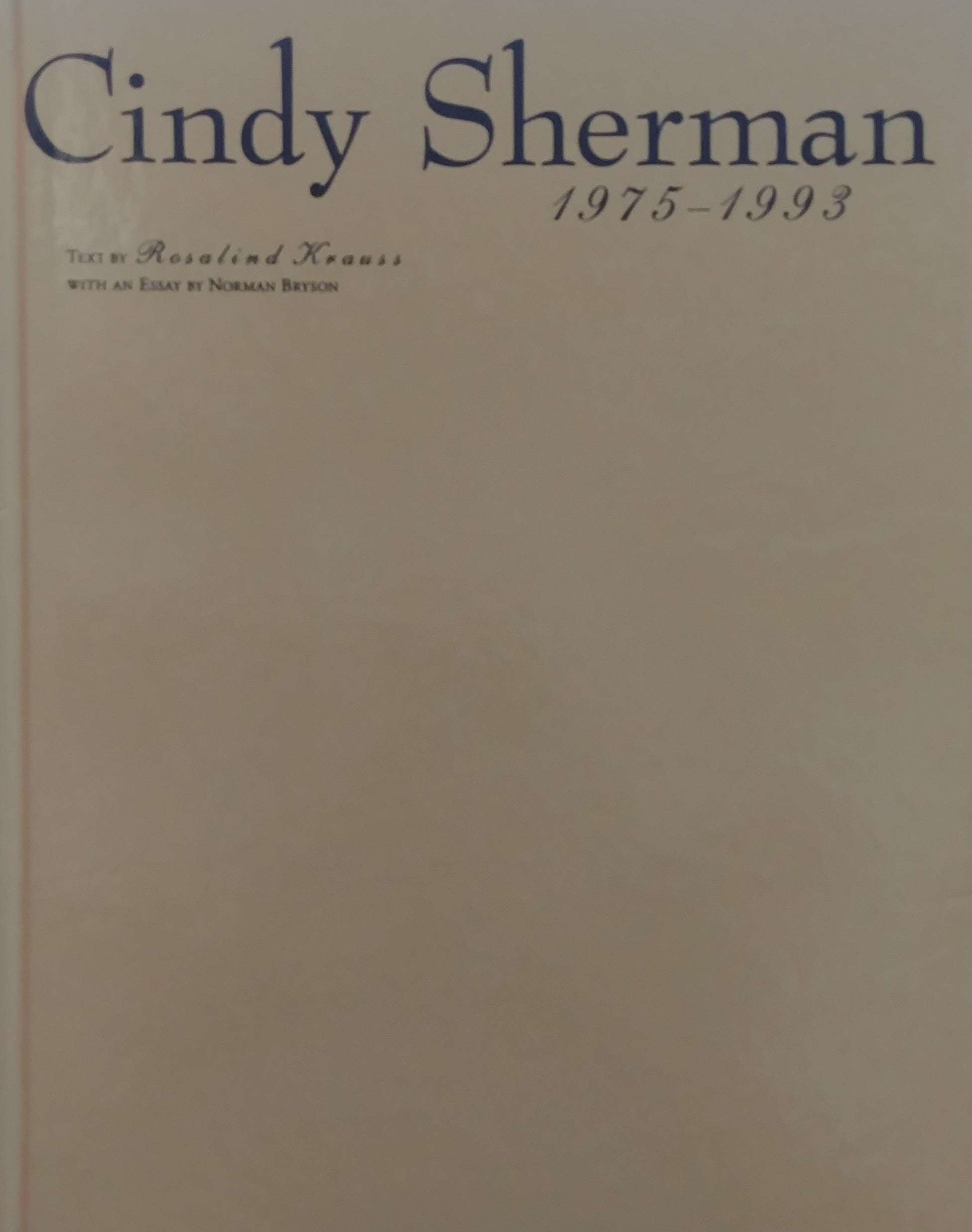 CINDY SHERMAN / 1975-1993
