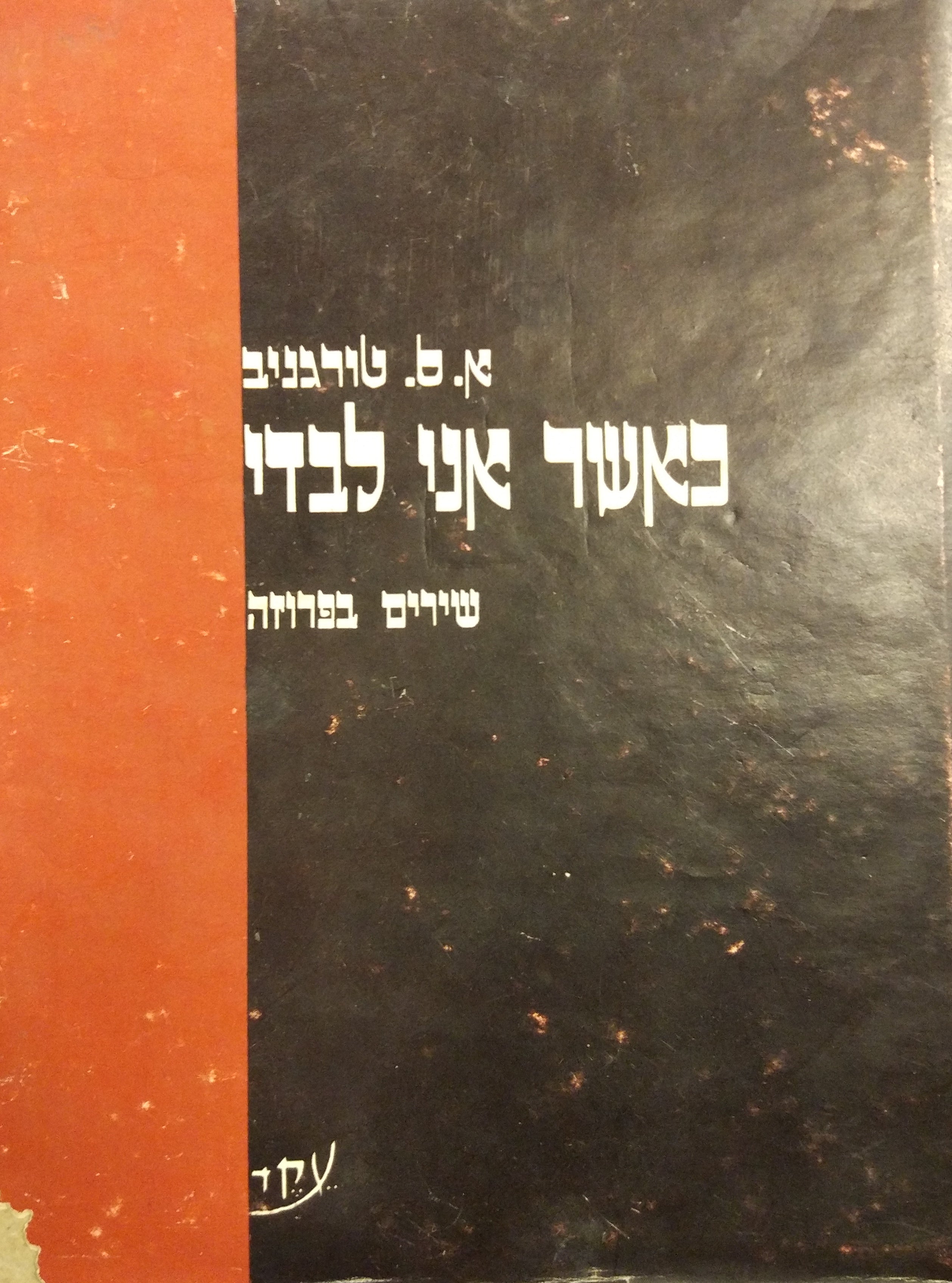 כאשר אני לבדי / שירים בפרוזה