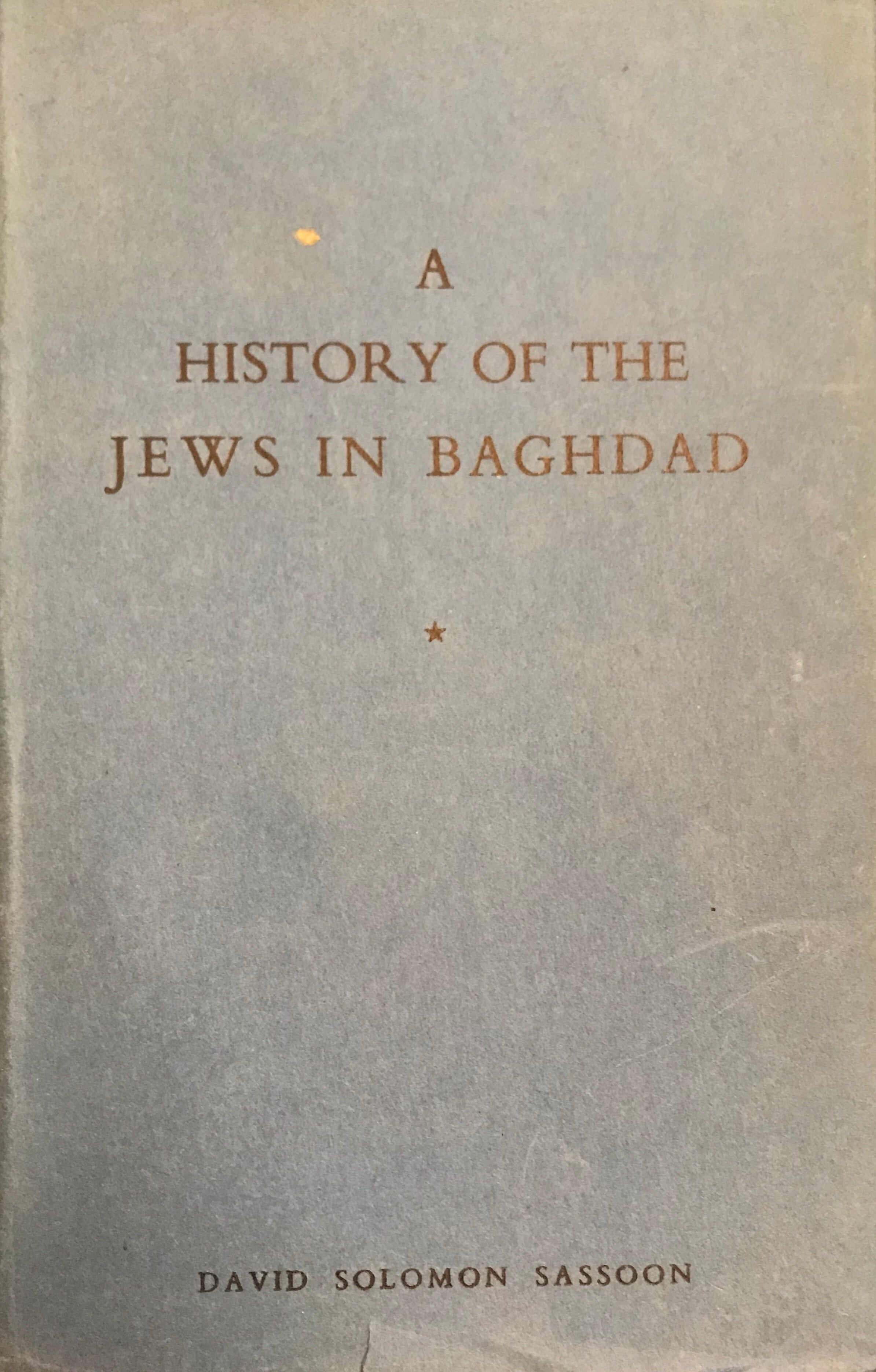 A history of the jews in Baghdad