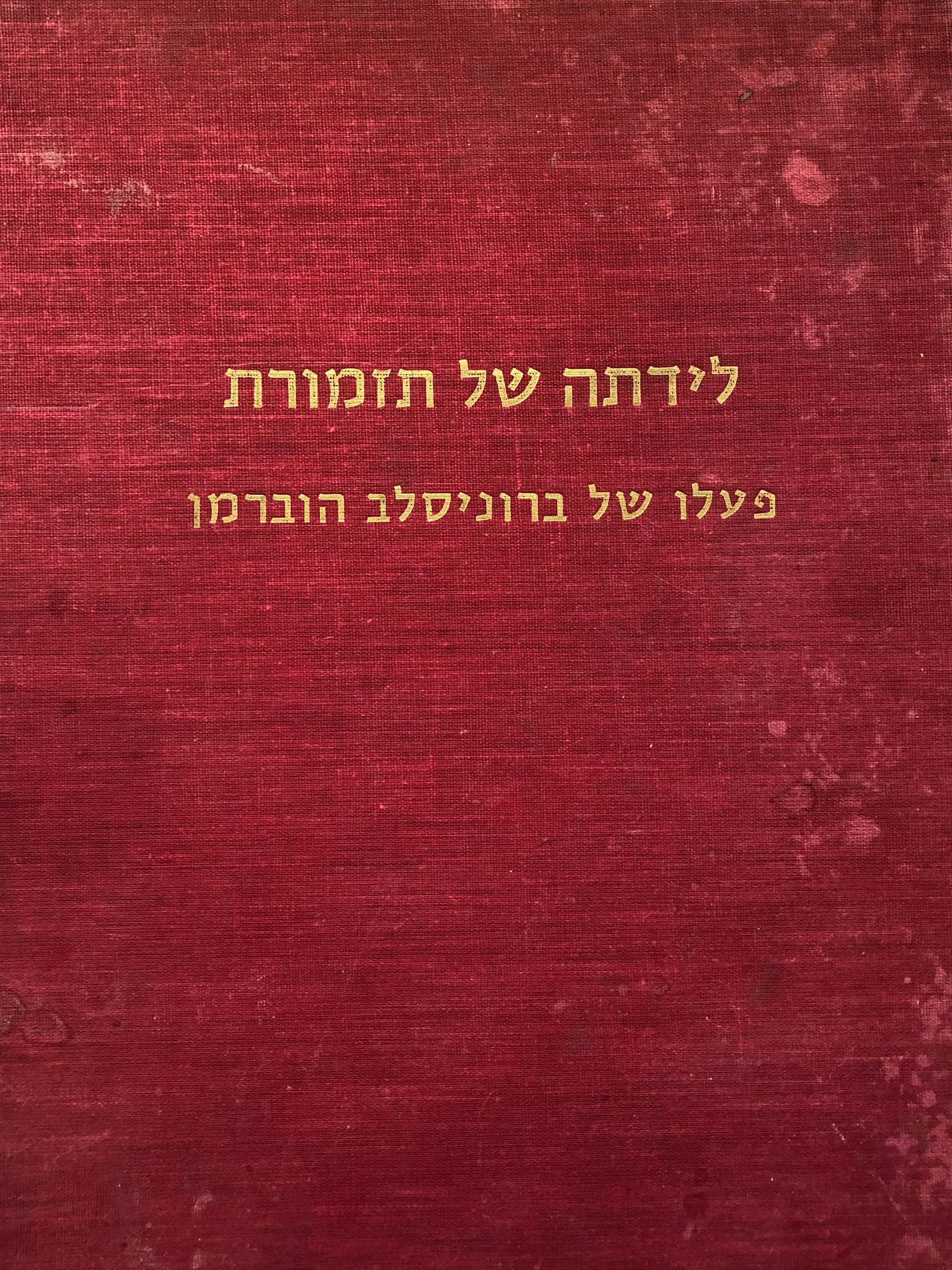 לידתה של תזמורת / פעלו של ברוניסלב הוברמן
