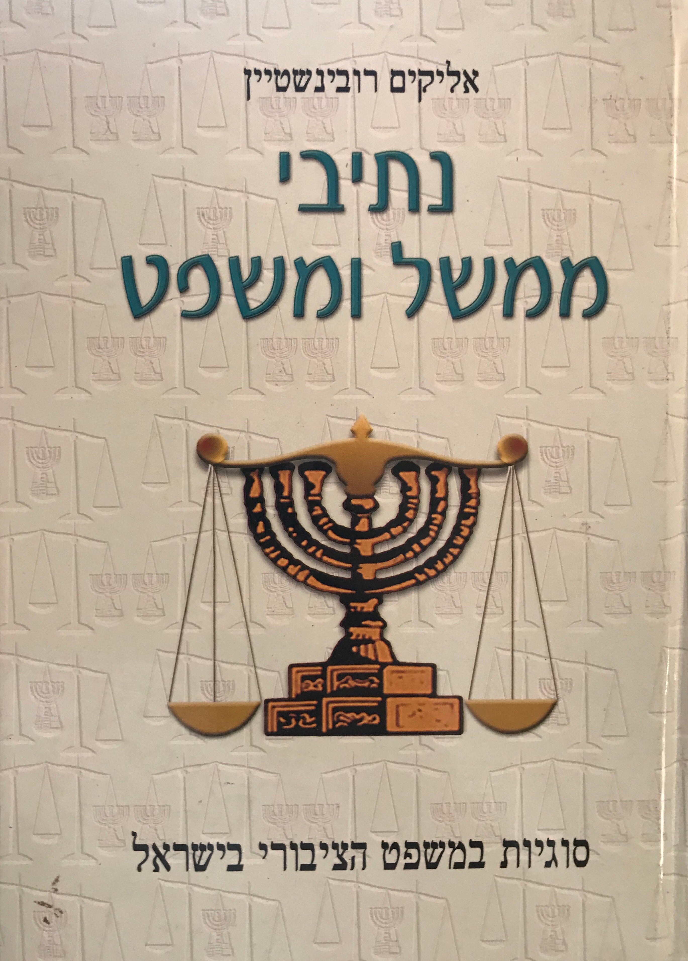 נתיבי ממשל ומשפט/ סוגיות בממשל הציבורי בישראל