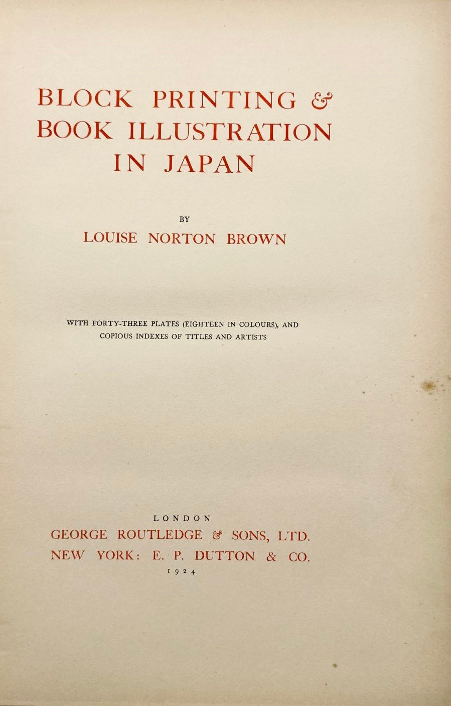Block Printing and Book Illustration in Japan