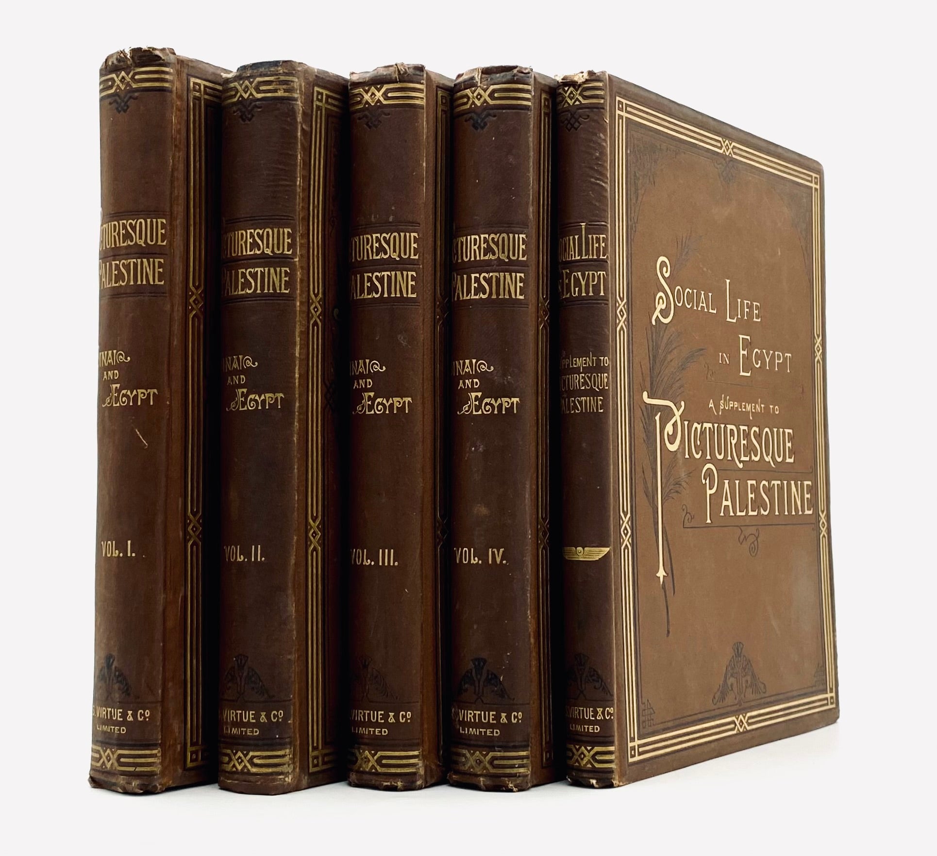 Picturesque Palestine Sinai and Egypt / 5 Volumes