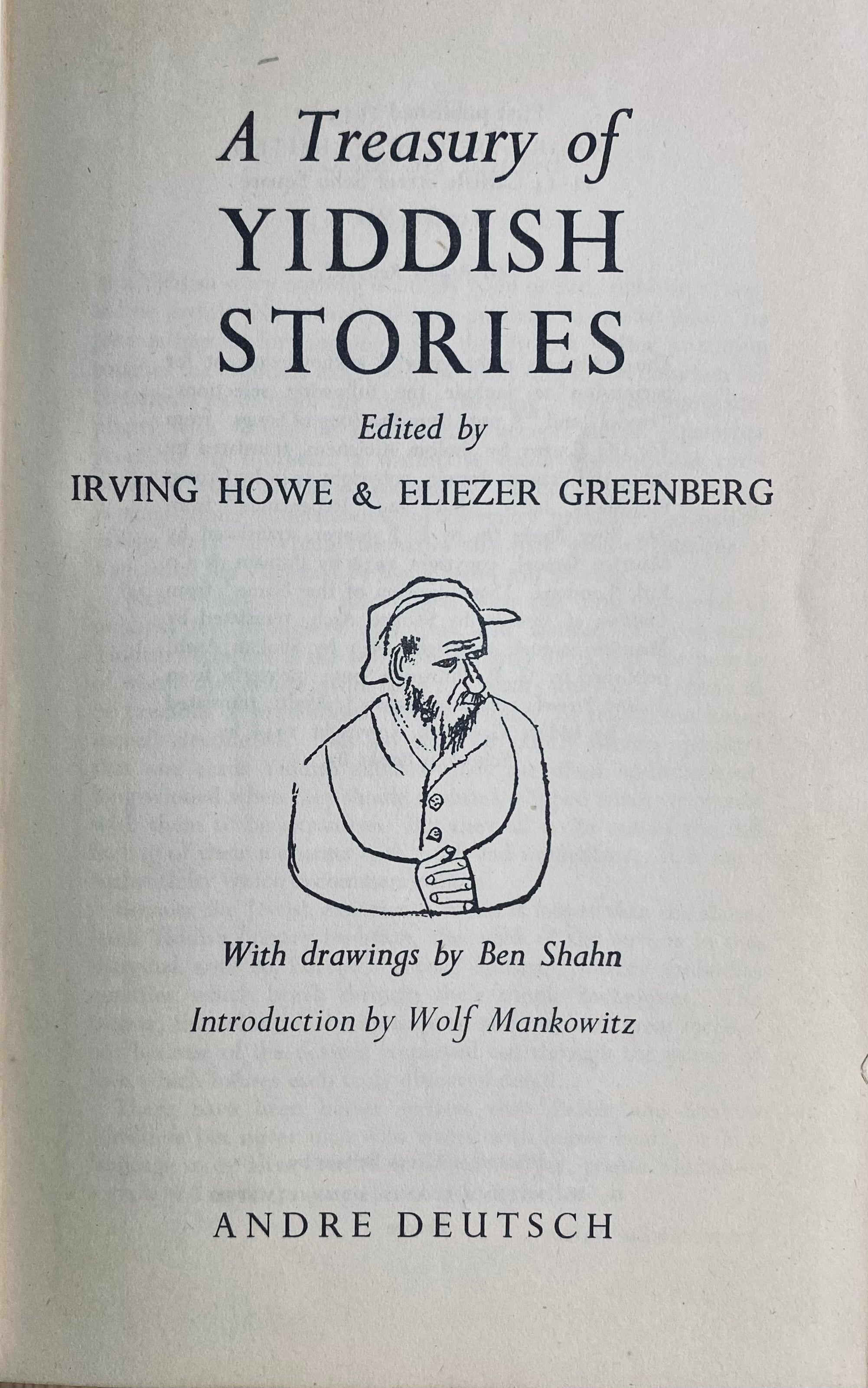 A Treasury of Yiddish Stories