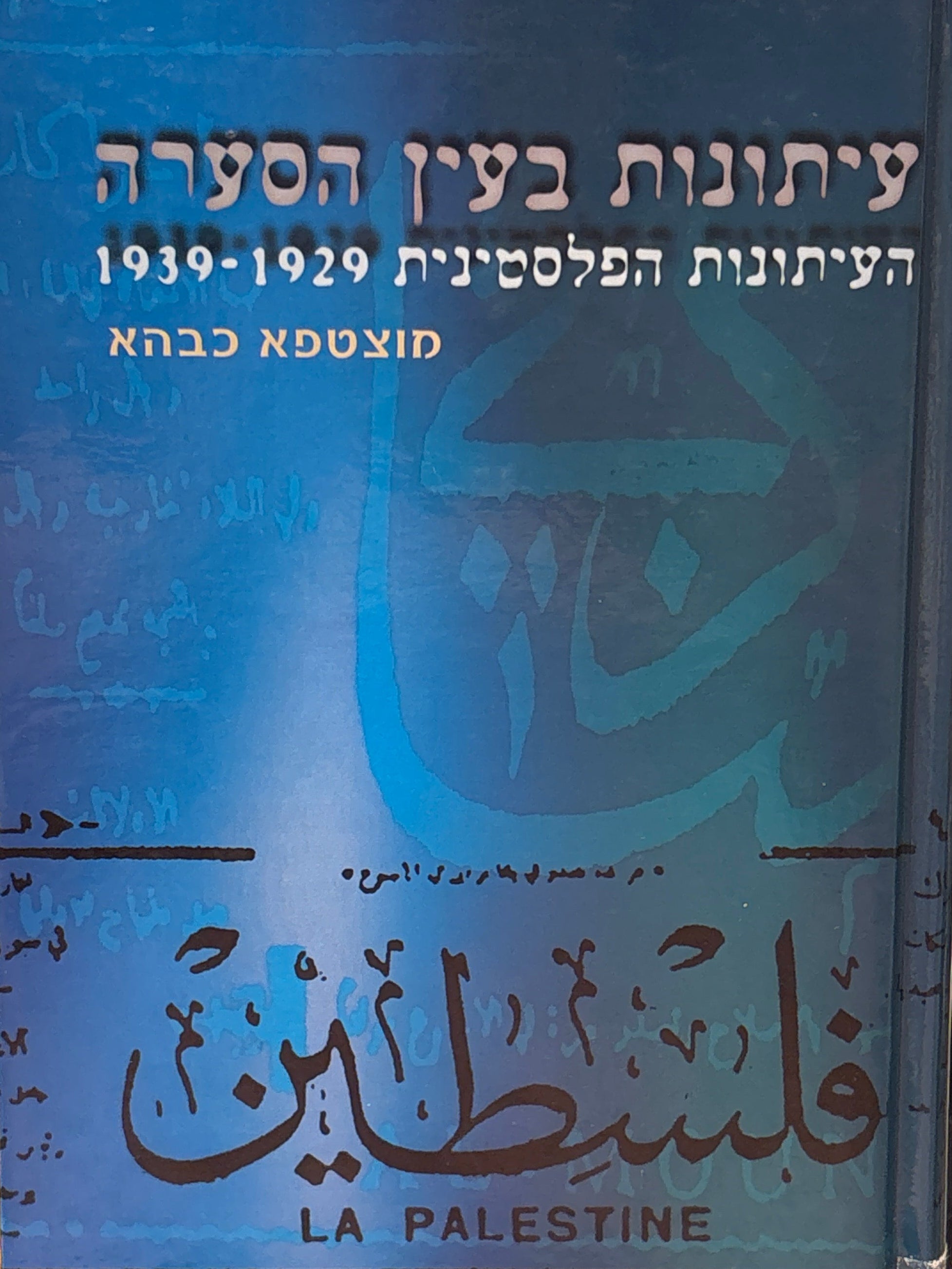 עיתונות בעין הסערה / העיתונות הפלסטינית כמכשיר לעיצוב דעת קהל / 1929-1939
