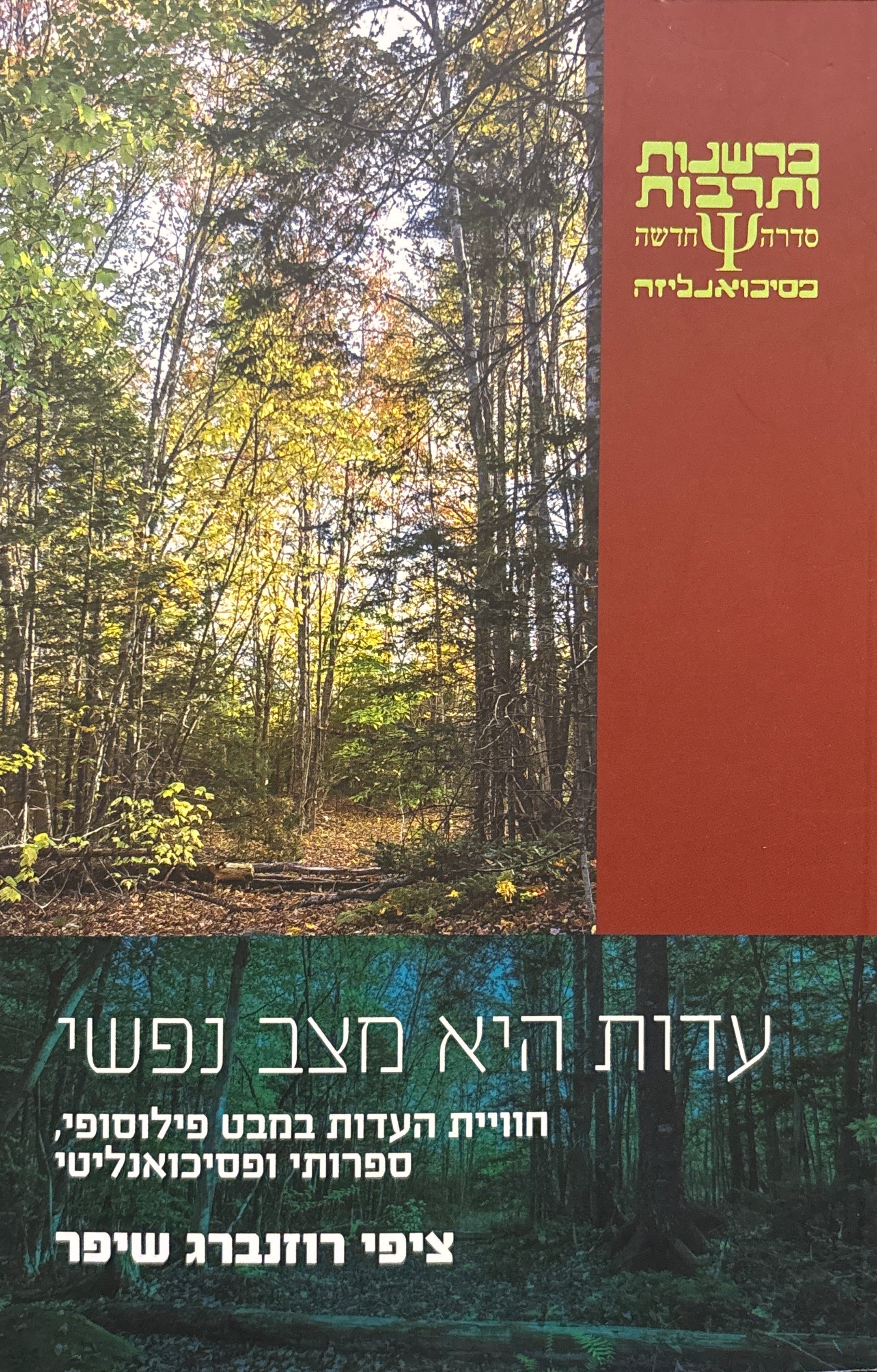 עדות היא מצב נפשי / חוויית העדות במבט פילוסופי, ספרותי ופסיכואנליטי