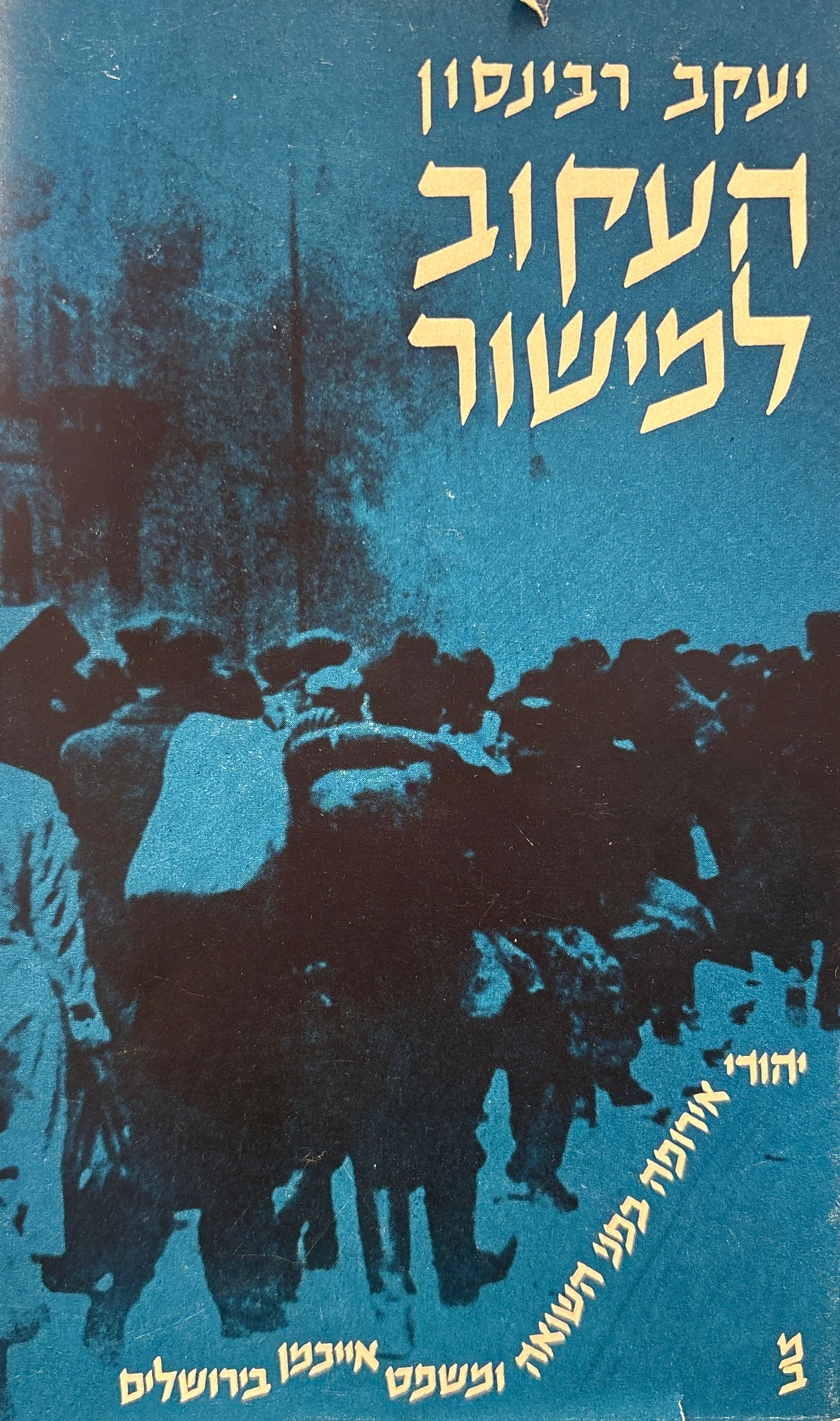 העקוב למישור / יהודי אירופה בפני השואה לאור ההאמת ההיסטורית ומשפט אייכמן בירושלים לפי הנוהג הבינלאומי
