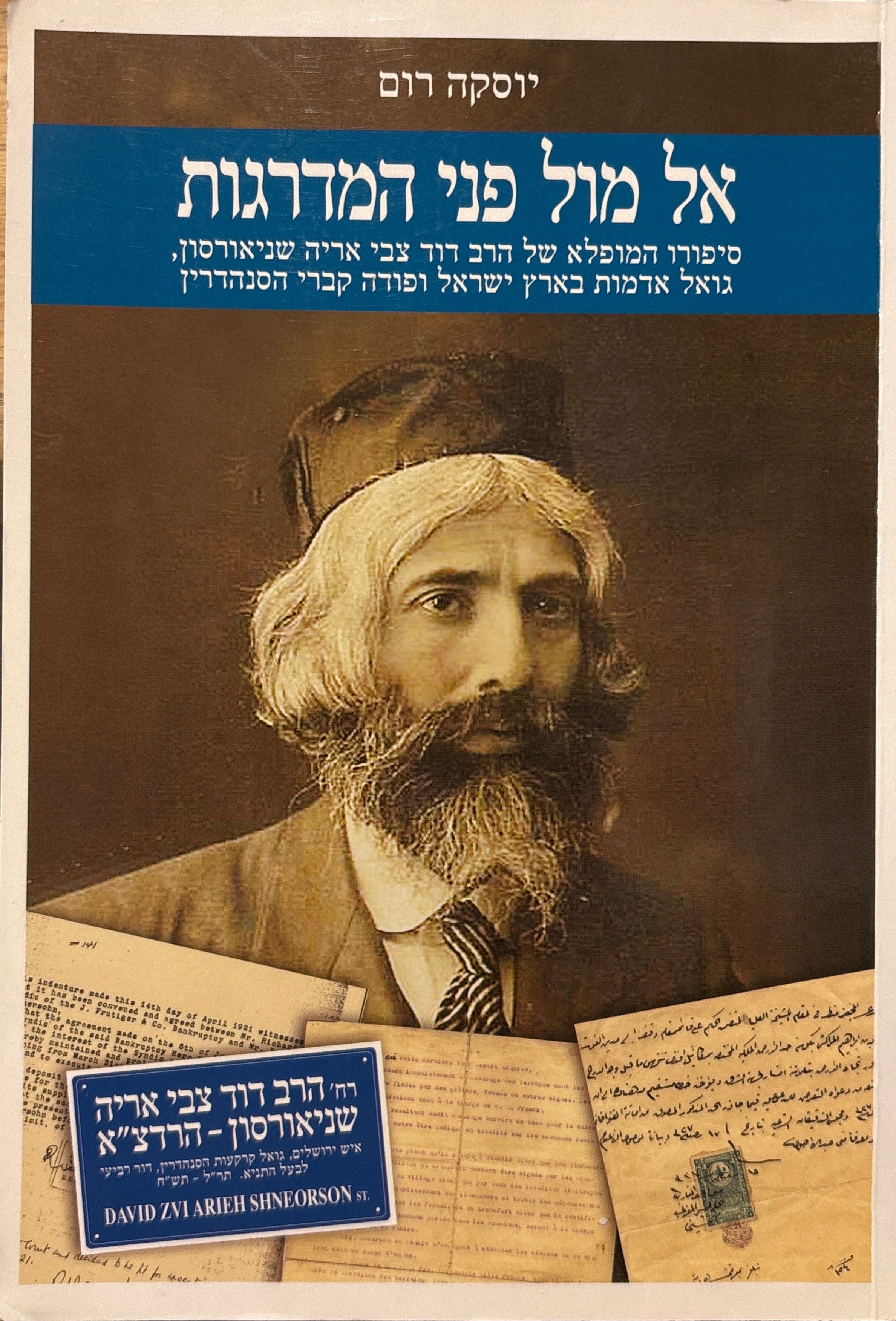 אל מול פני המדרגות: סיפורו המופלא של הרב דוד צבי אריה שניאורסון, גואל אדמות בארץ ישראל ופודה קברי הסנהדרין