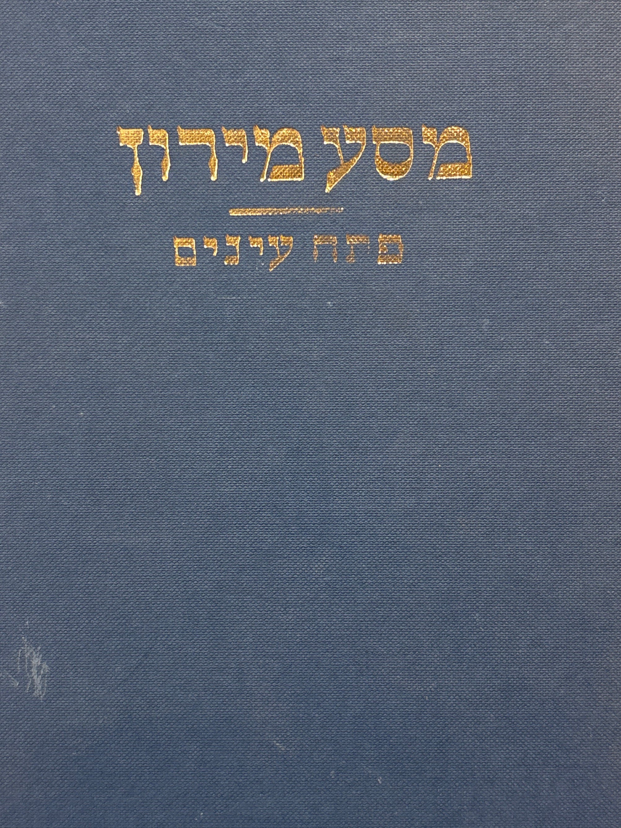 מסע מירון / פתח עינים / תיאור מסע מירושלים למירון לפני כמאה שנה