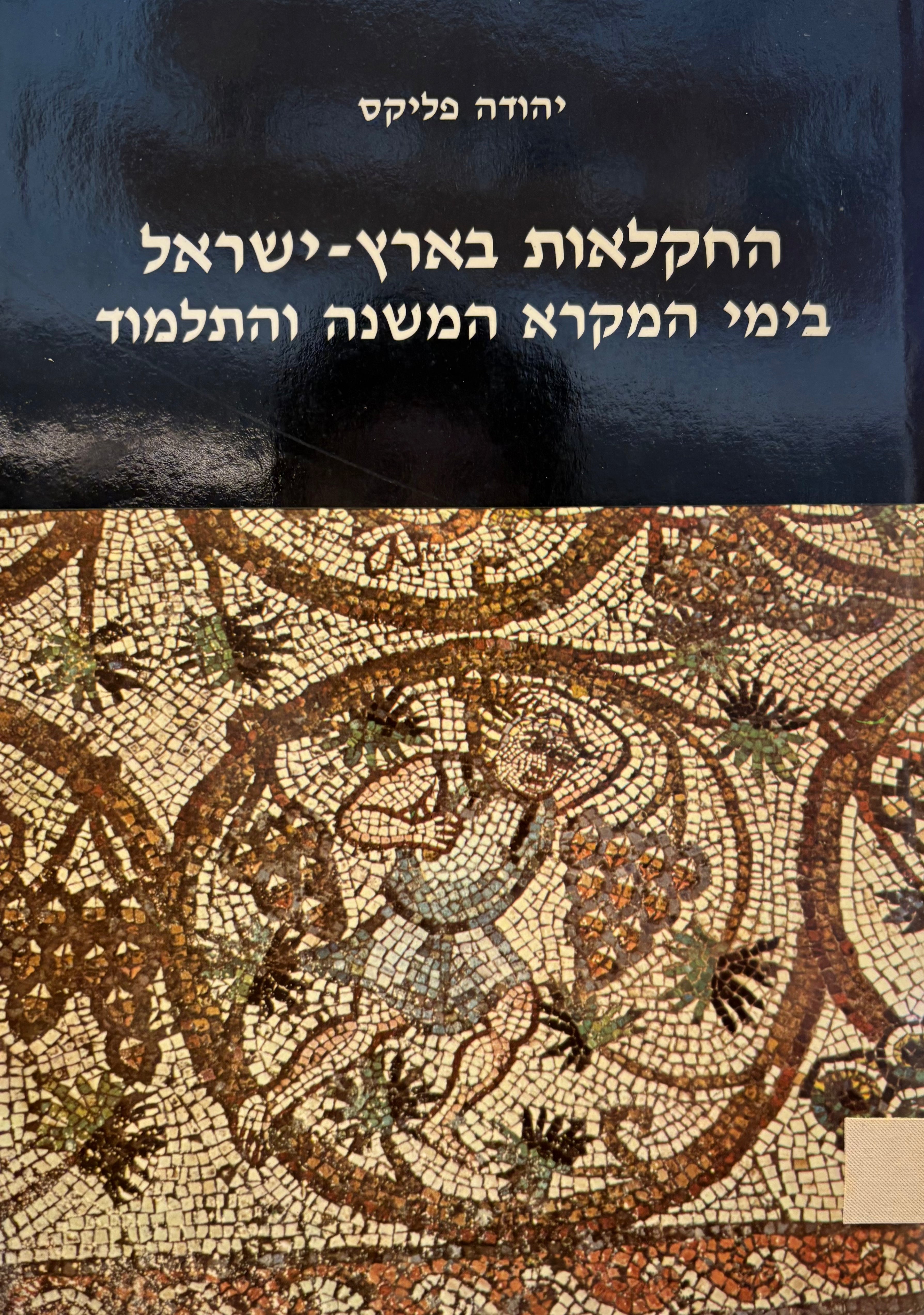 החקלאות בארץ-ישראל בתקופת המשנה והתלמוד / הלכה ומעשה בעבודות יסוד חקלאיות
