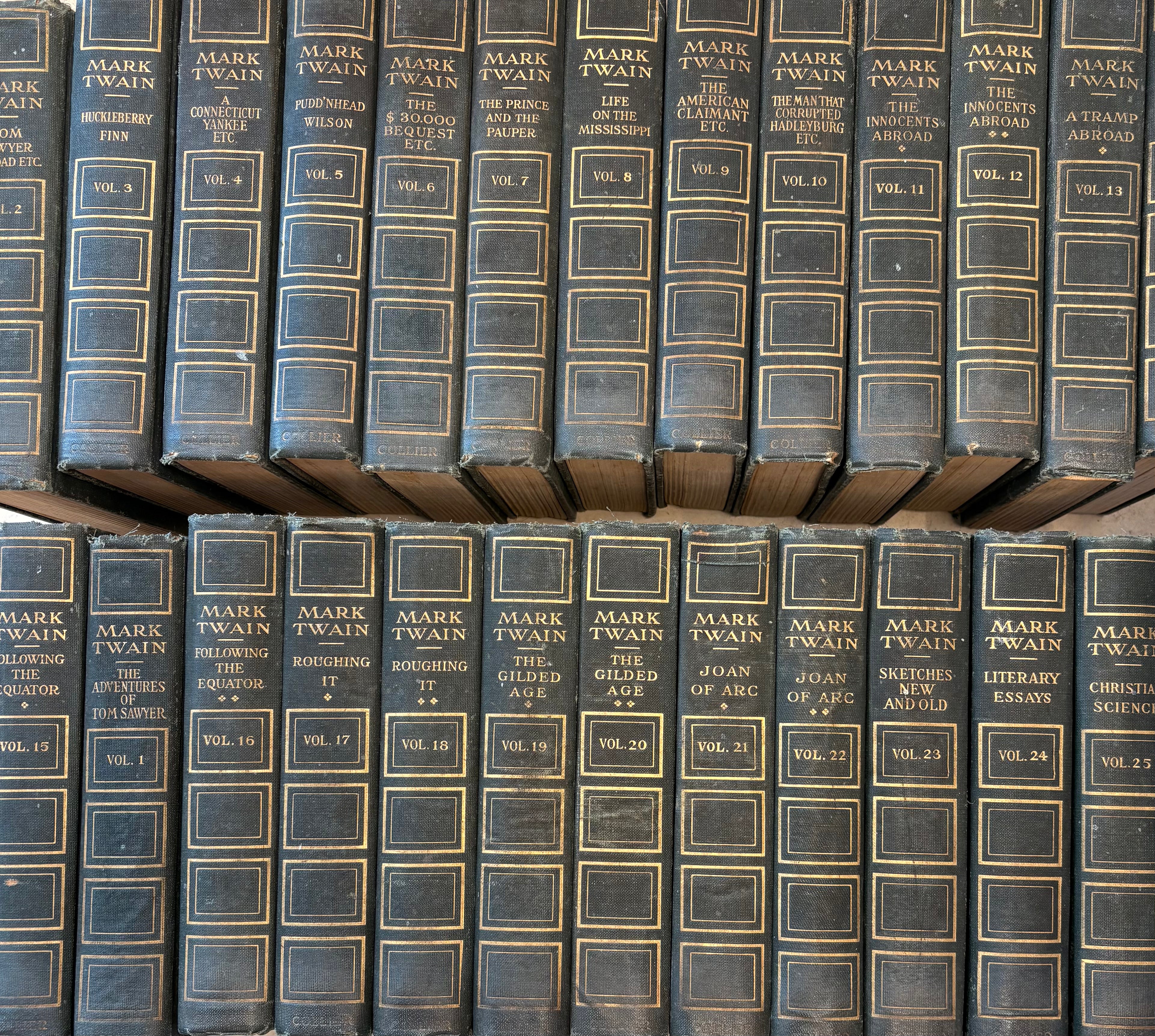The Writings of Mark Twain in 25 Volumes