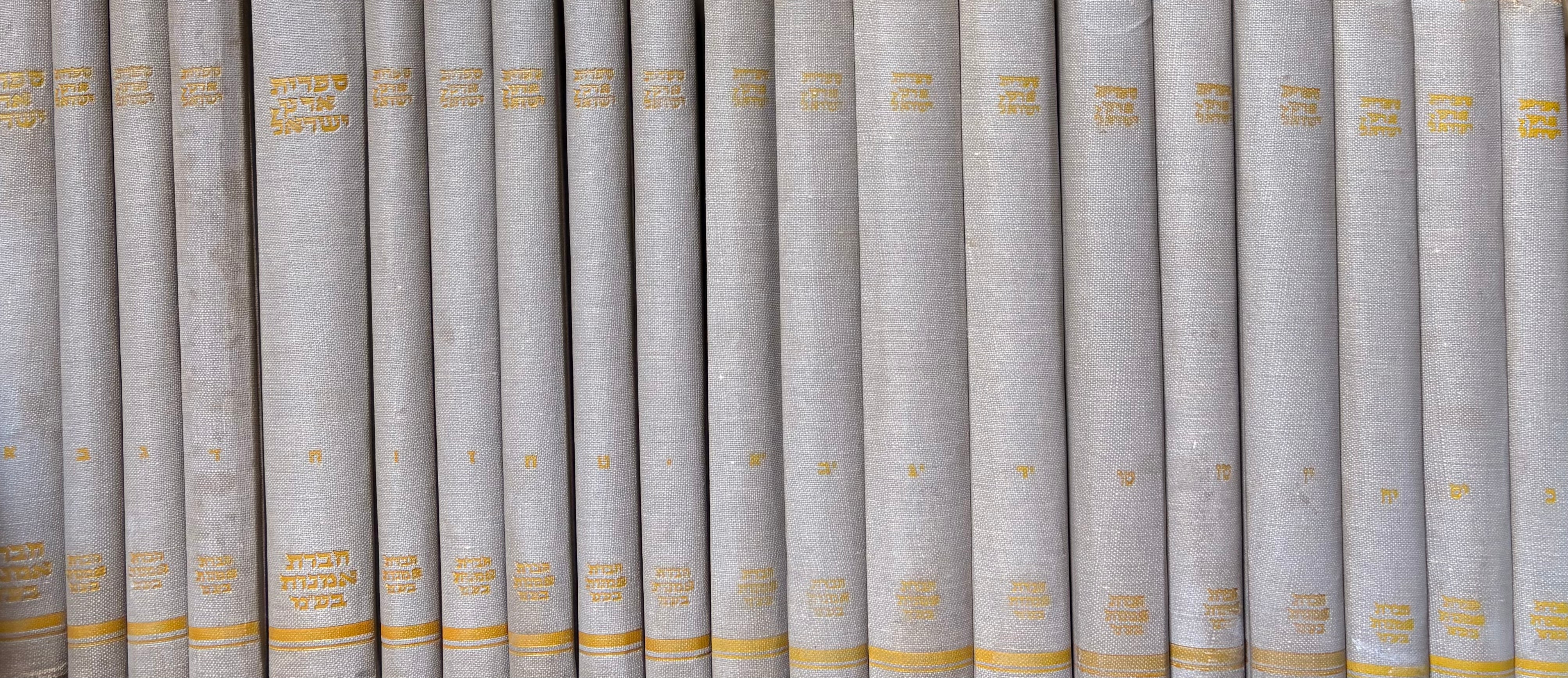 לעם ולנער: ספרית ארץ ישראל של הקרן הקיימת לישראל / סט בן 20 כרכים