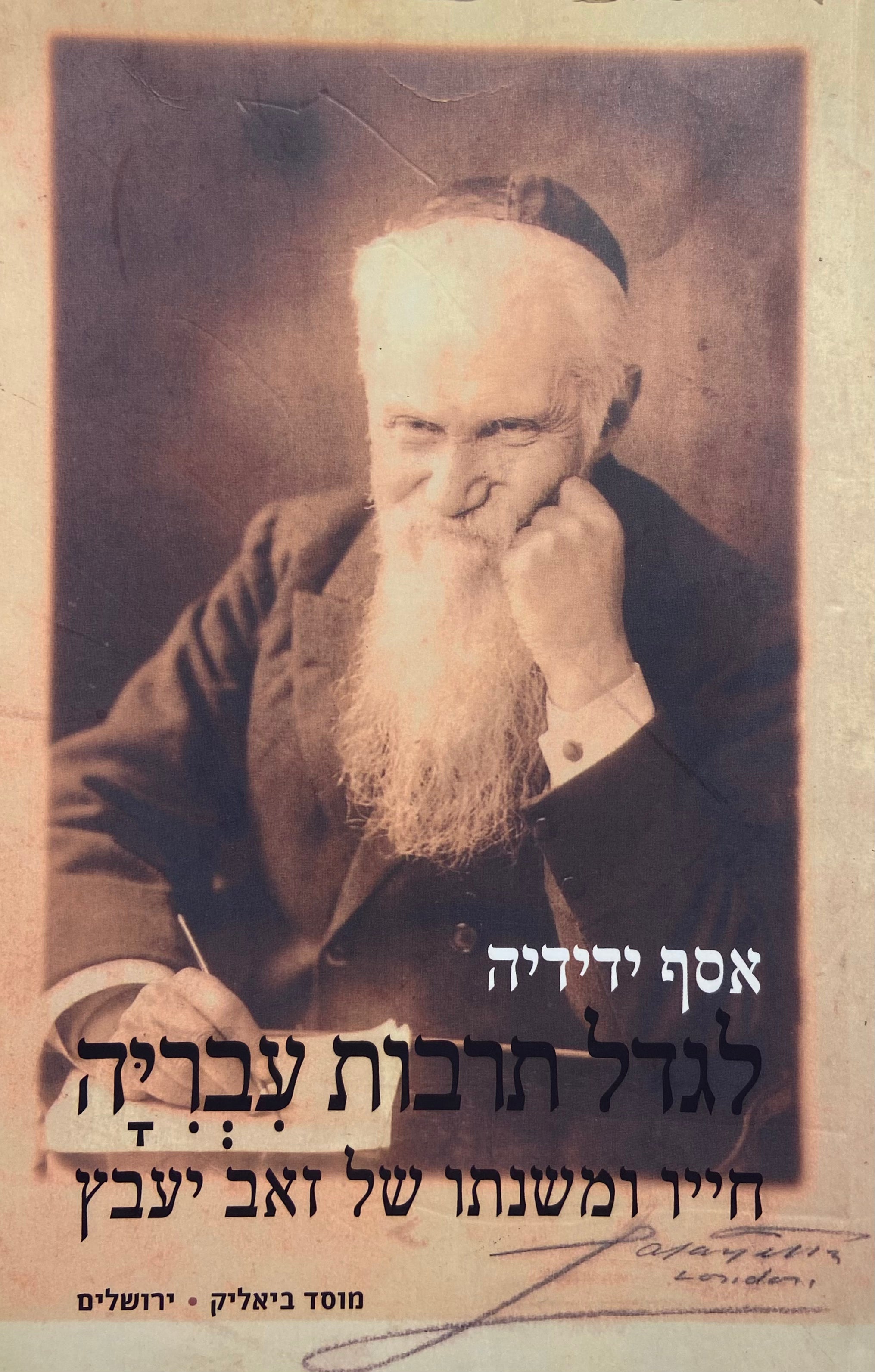 לגדל תרבות עבריה / חייו ומשנתו של זאב יעבץ