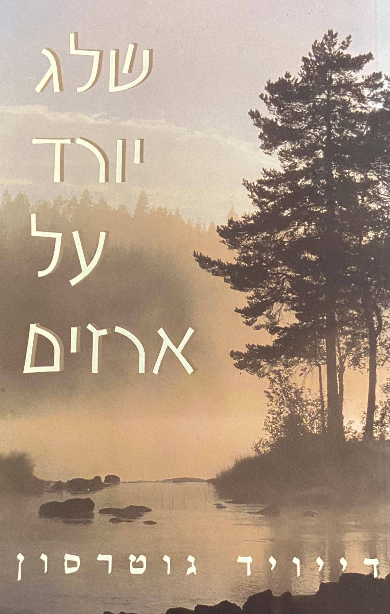 שלג יורד על ארזים