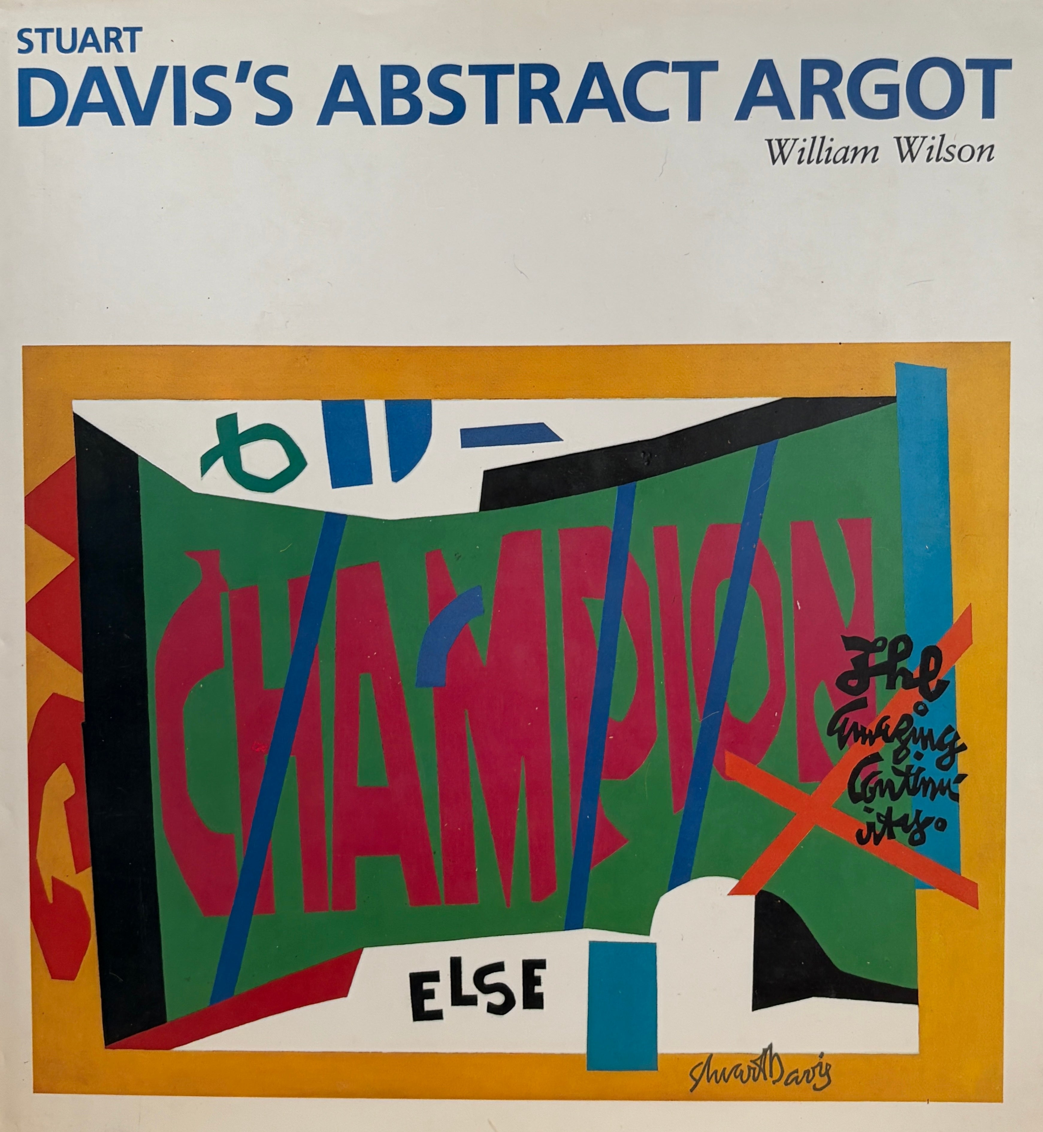 Stuart Davis's Abstract Argot