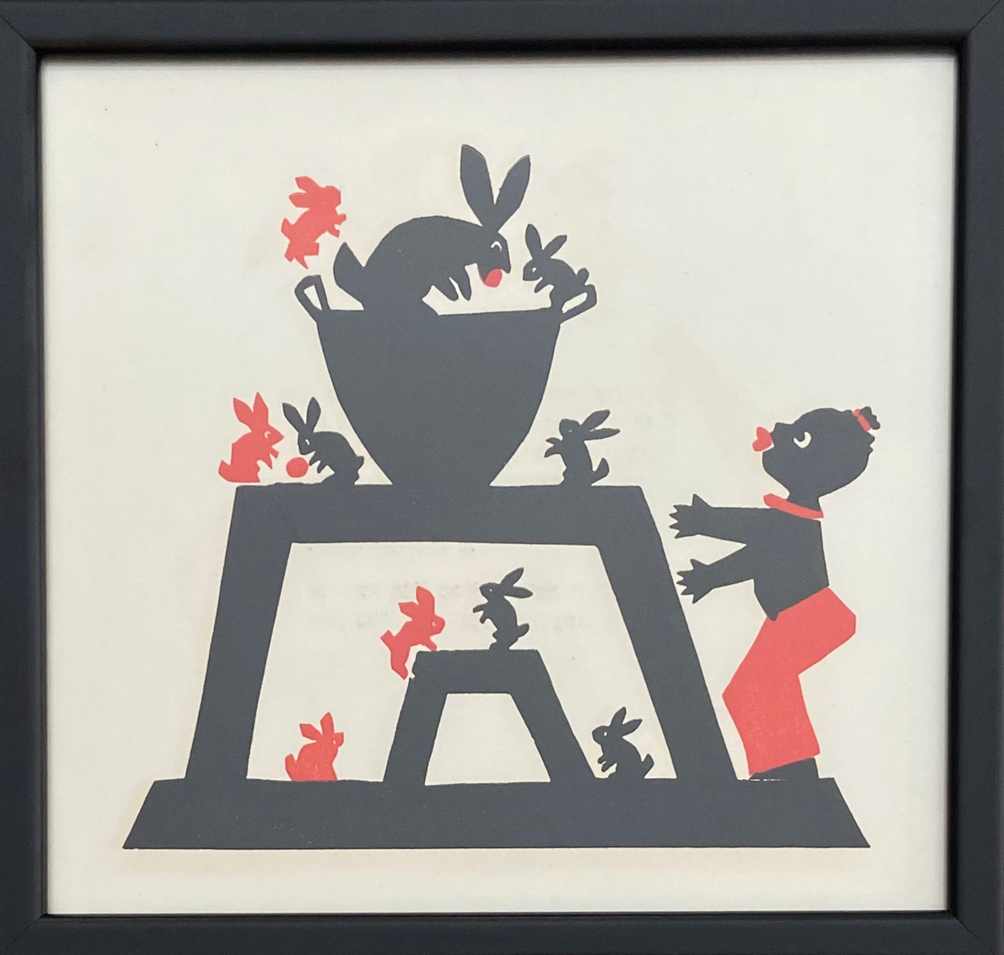 הארנבים: דף מקורי מתוך הספר בואו לאכול! מאת מרים ברטוב