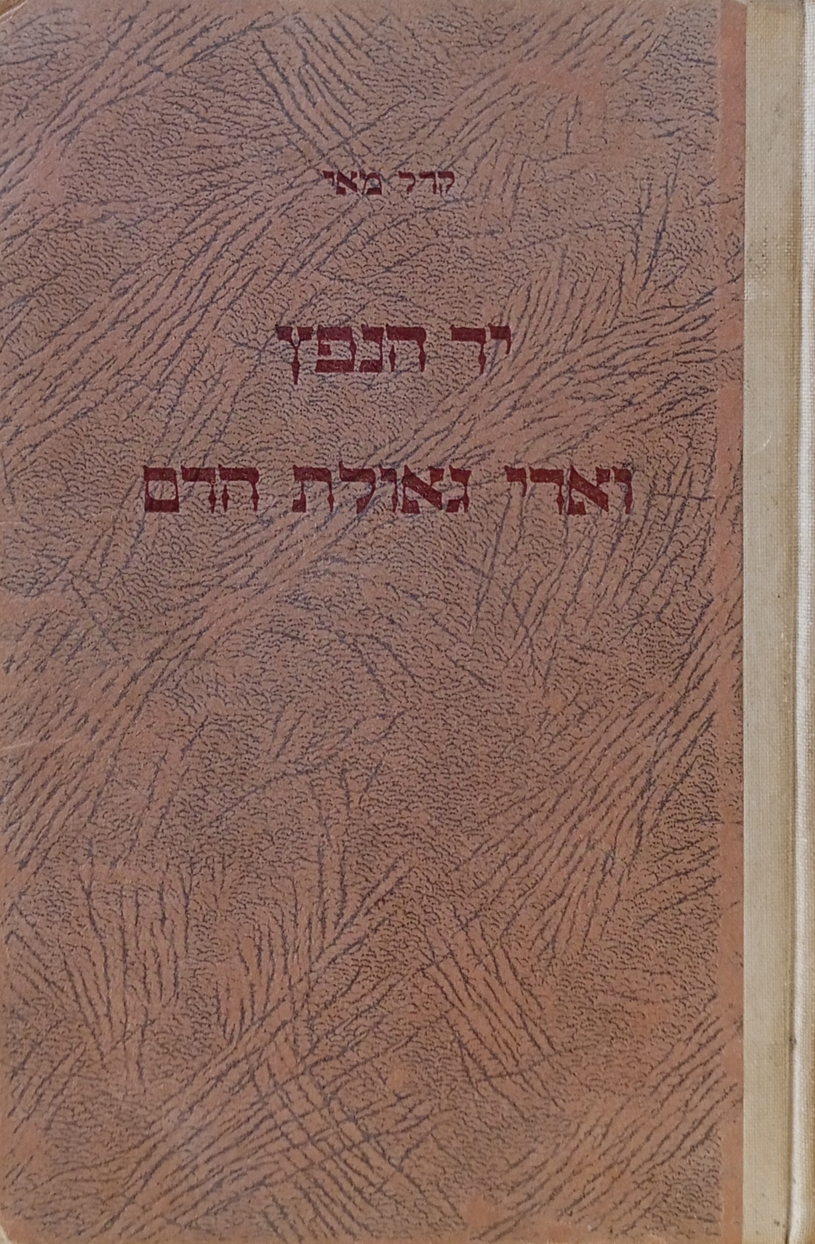 יד-הנפץ וארי גאולת הדם / תרגום חיים תרסי