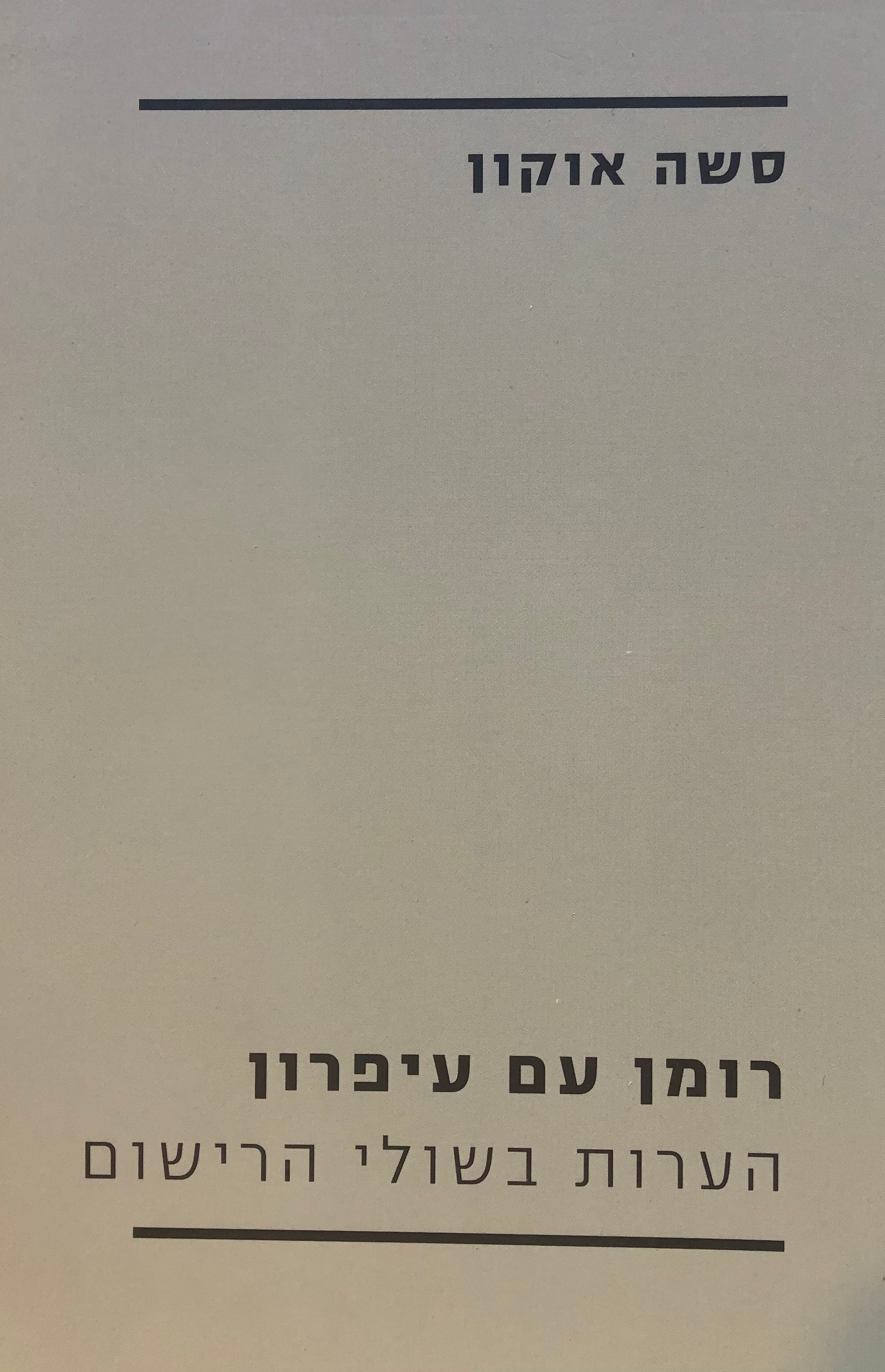 רומן עם עיפרון/ הערות בשולי הרישום
