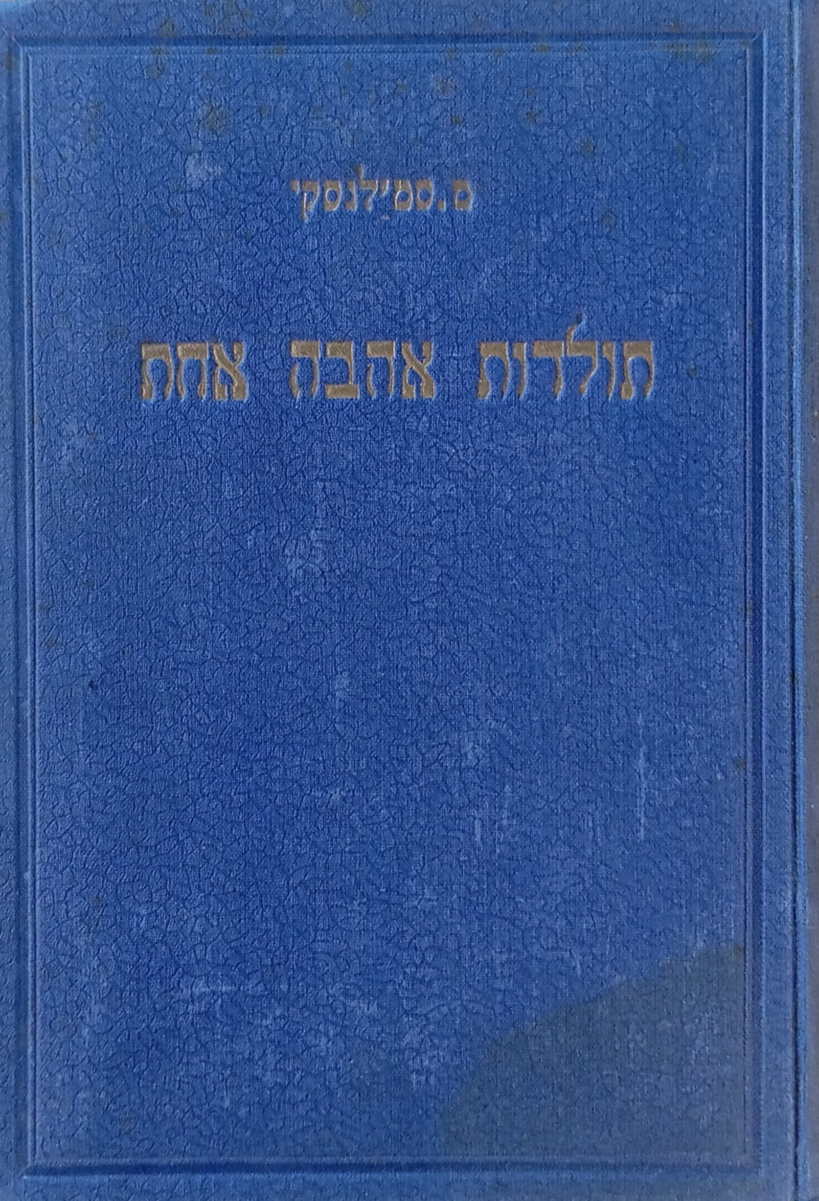 תולדות אהבה אחת: ספור