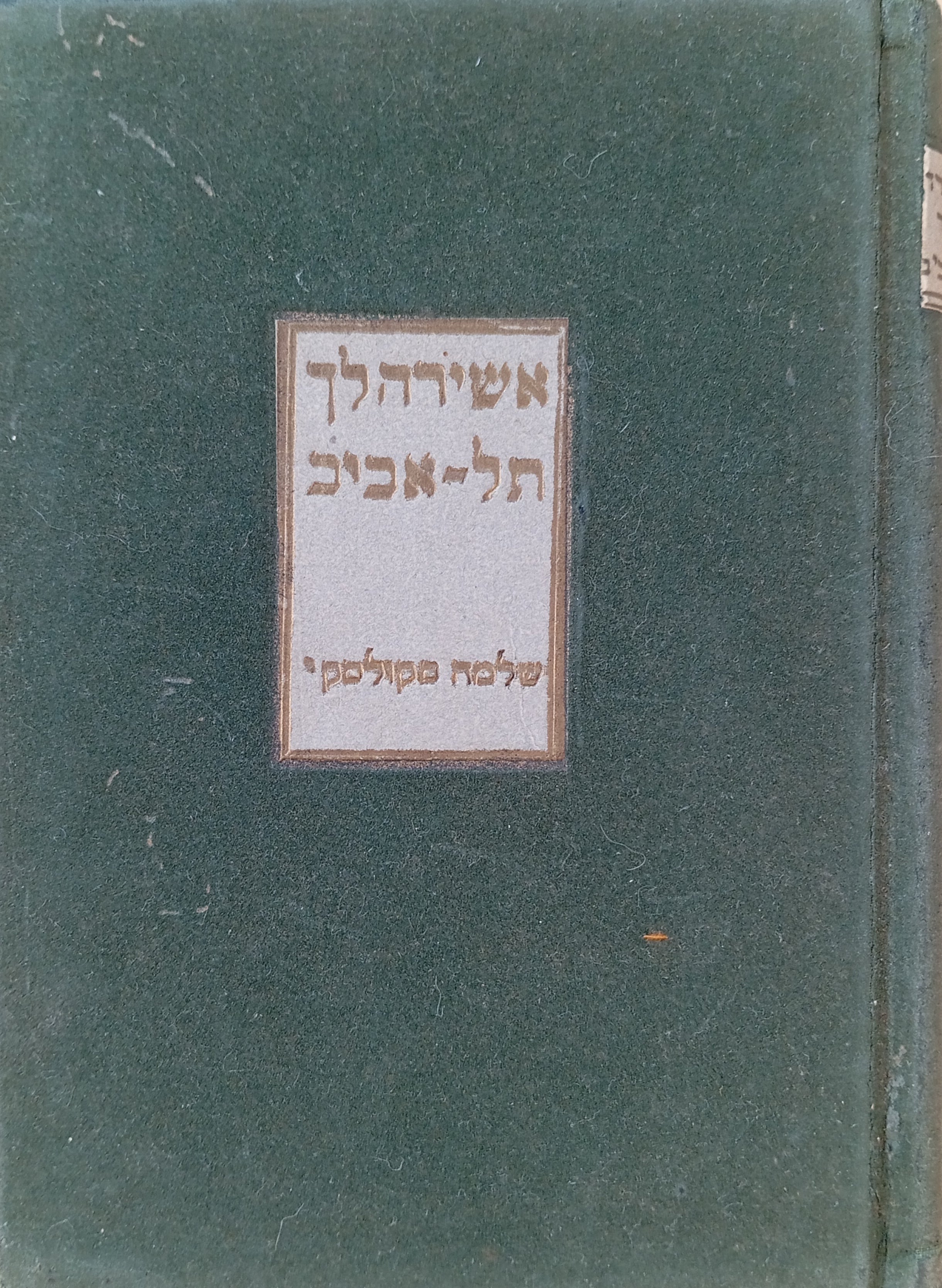 אשירה לך, תל-אביב: אלמה של סונטות / ציורים: ה. גרבשריפט-טפט
