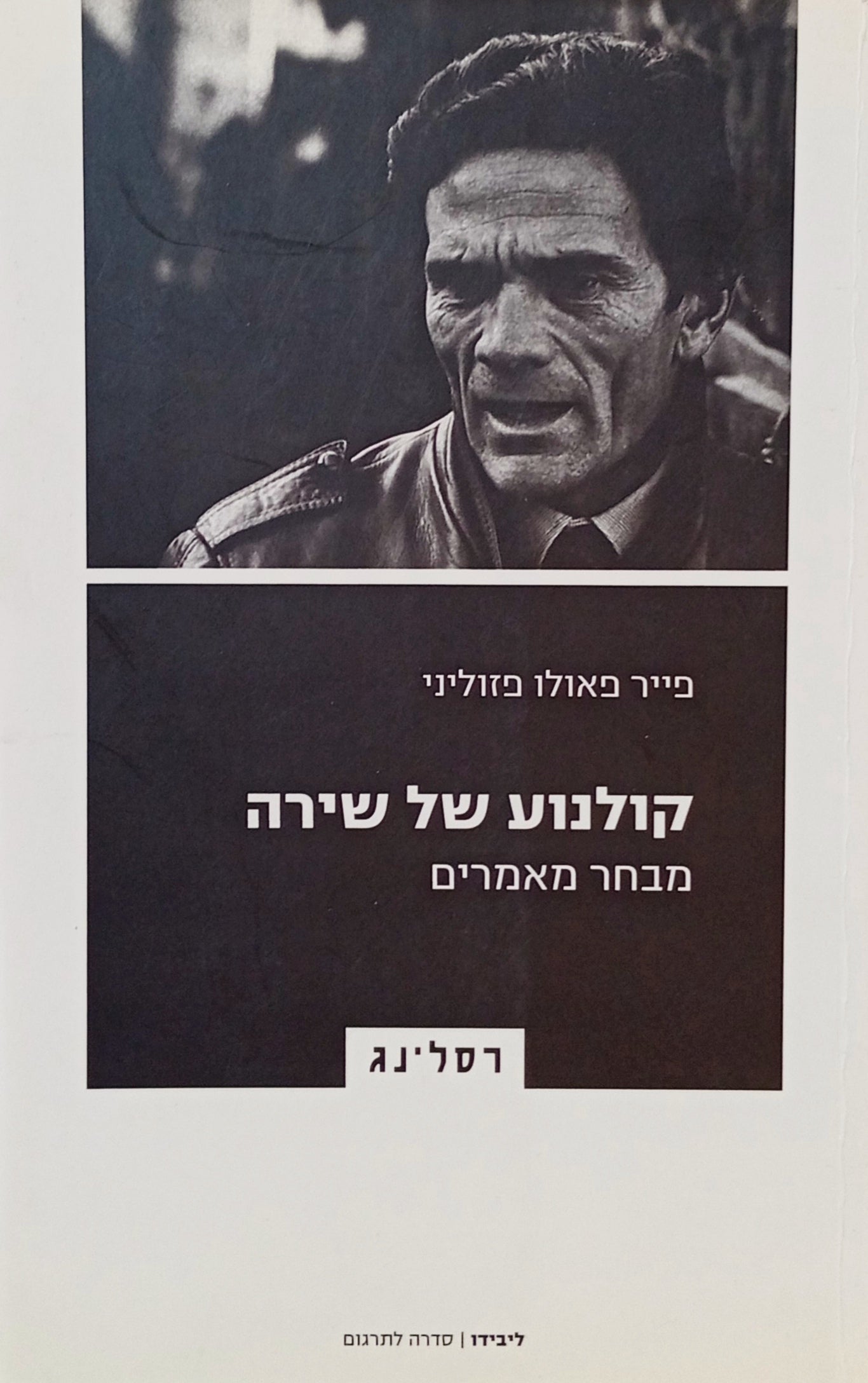 קולנוע של שירה: מבחר מאמרים