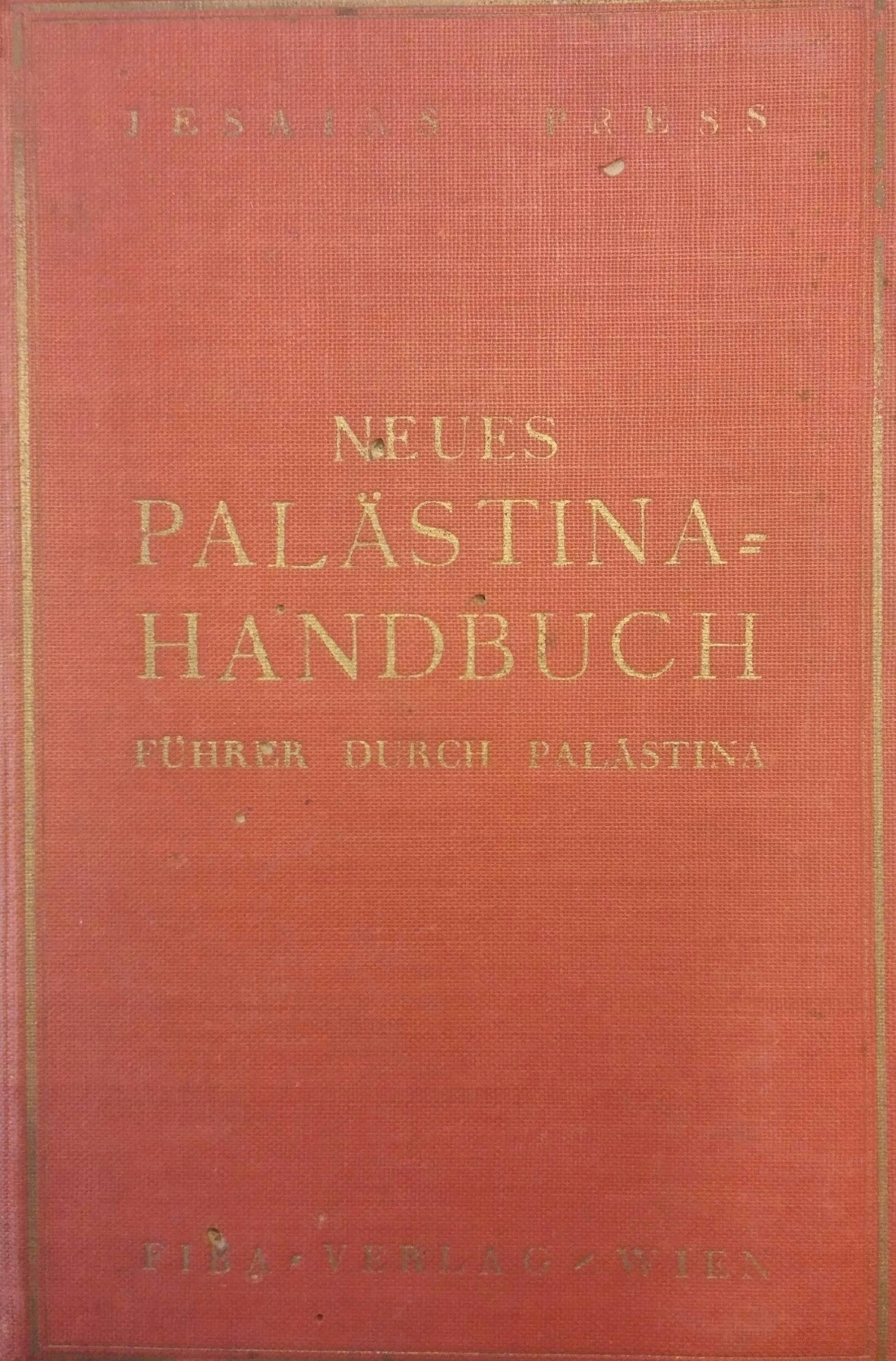 NEUES PALASTINA HANDBUCH