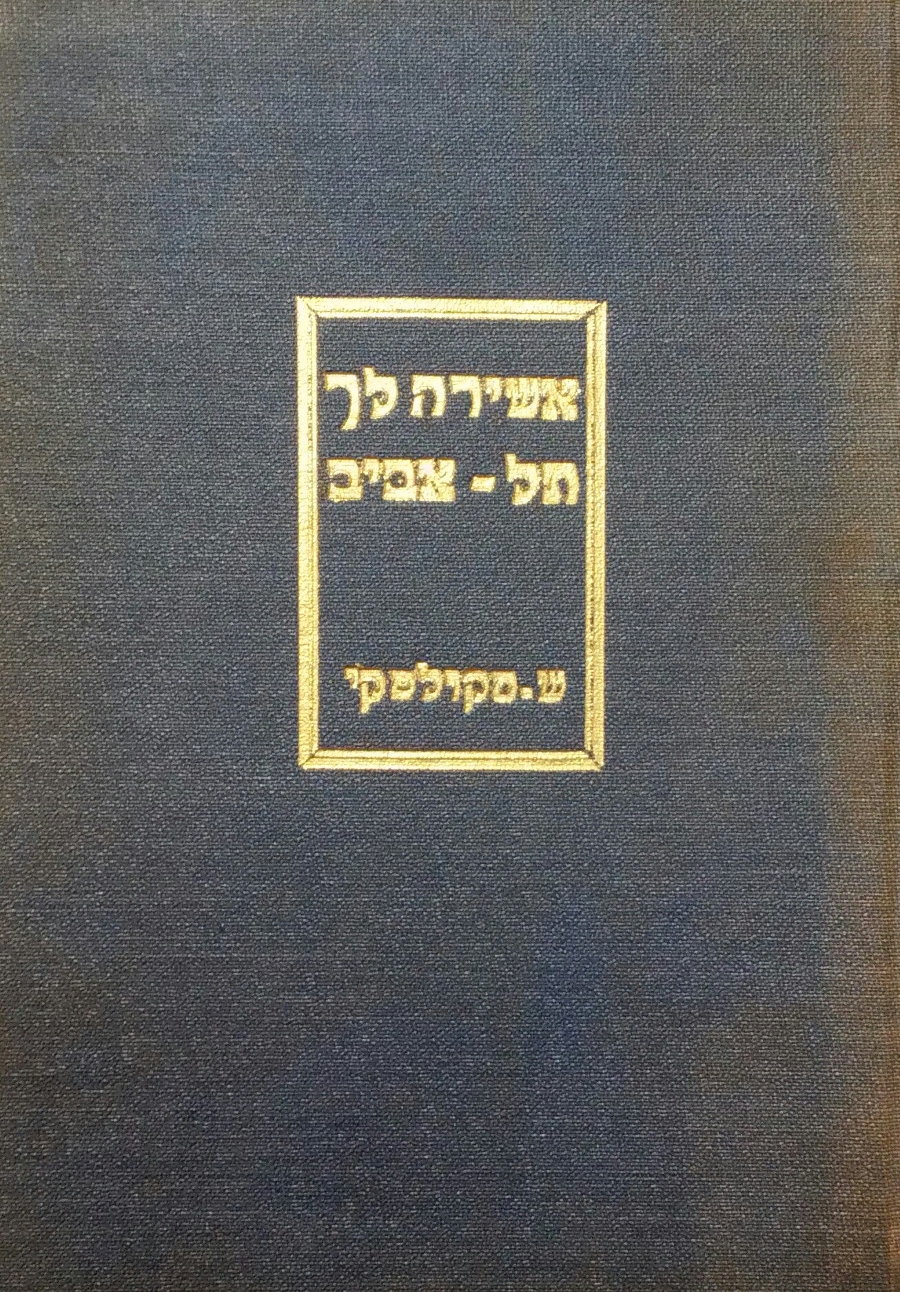 אשירה לך, תל-אביב: אלמה של סונטות / מוקדש וחתום ע"י המשורר