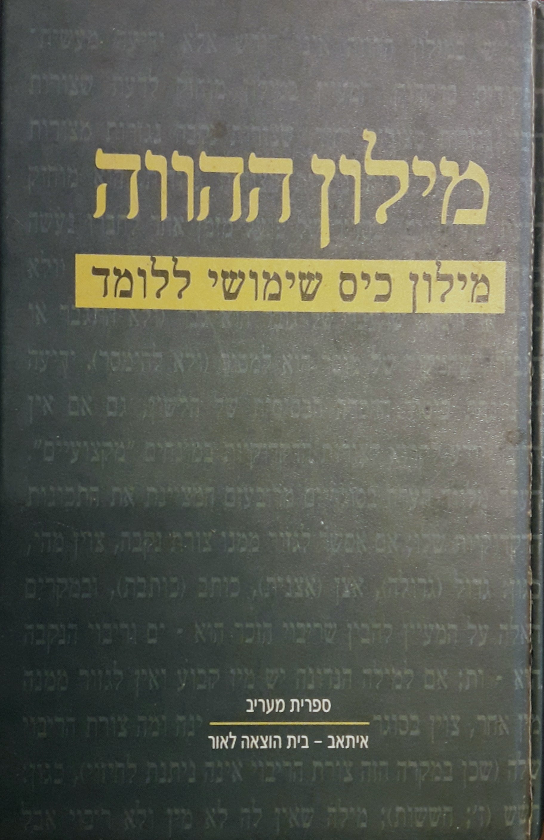 מילון ההווה / מילון כיס שימושי ללומד