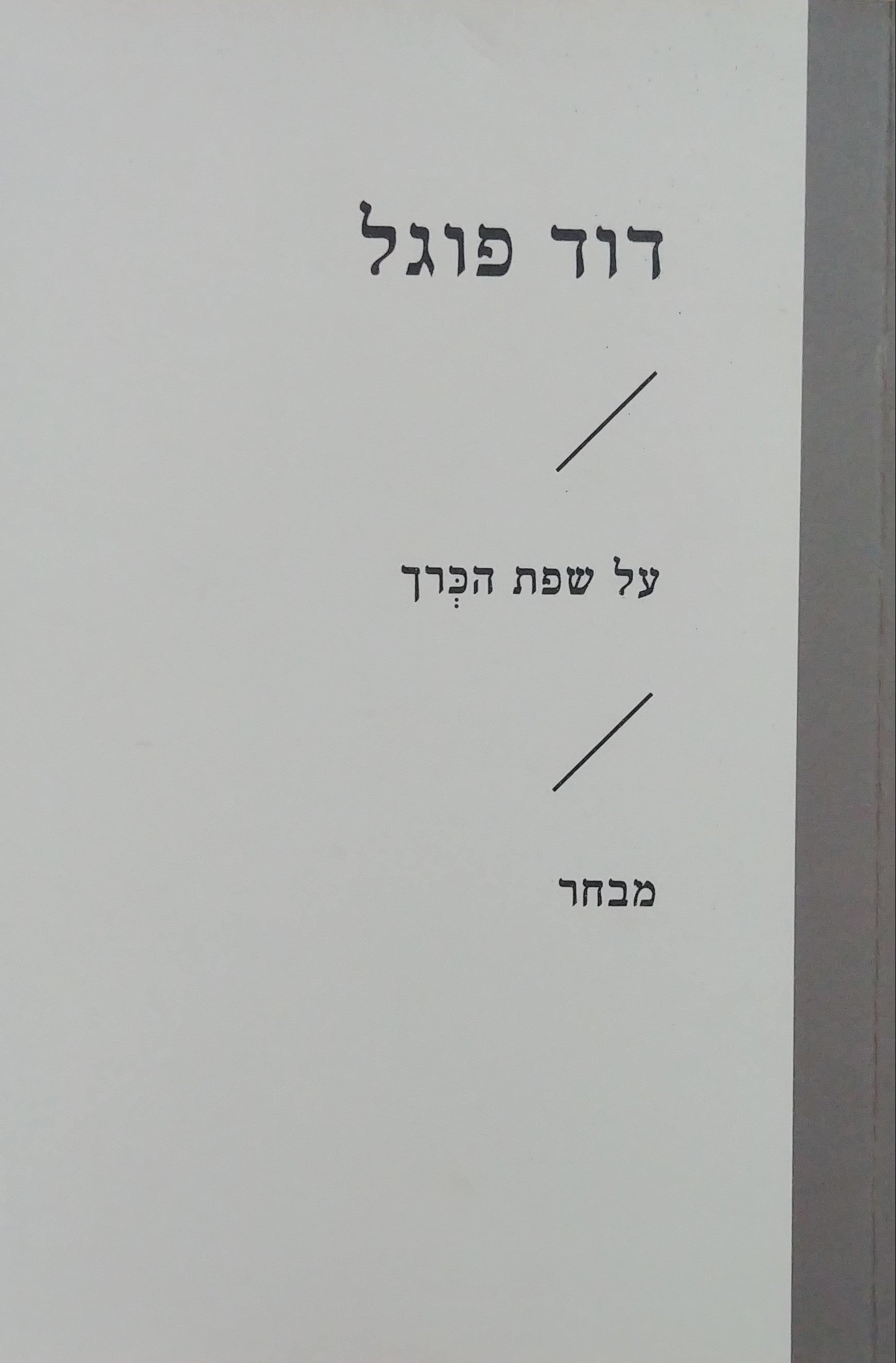 על שפת הכרך