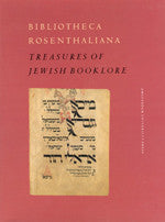 BIBLIOTHECA ROSENTHALIANA- TREASURES OF JEWISH BOOKLORE