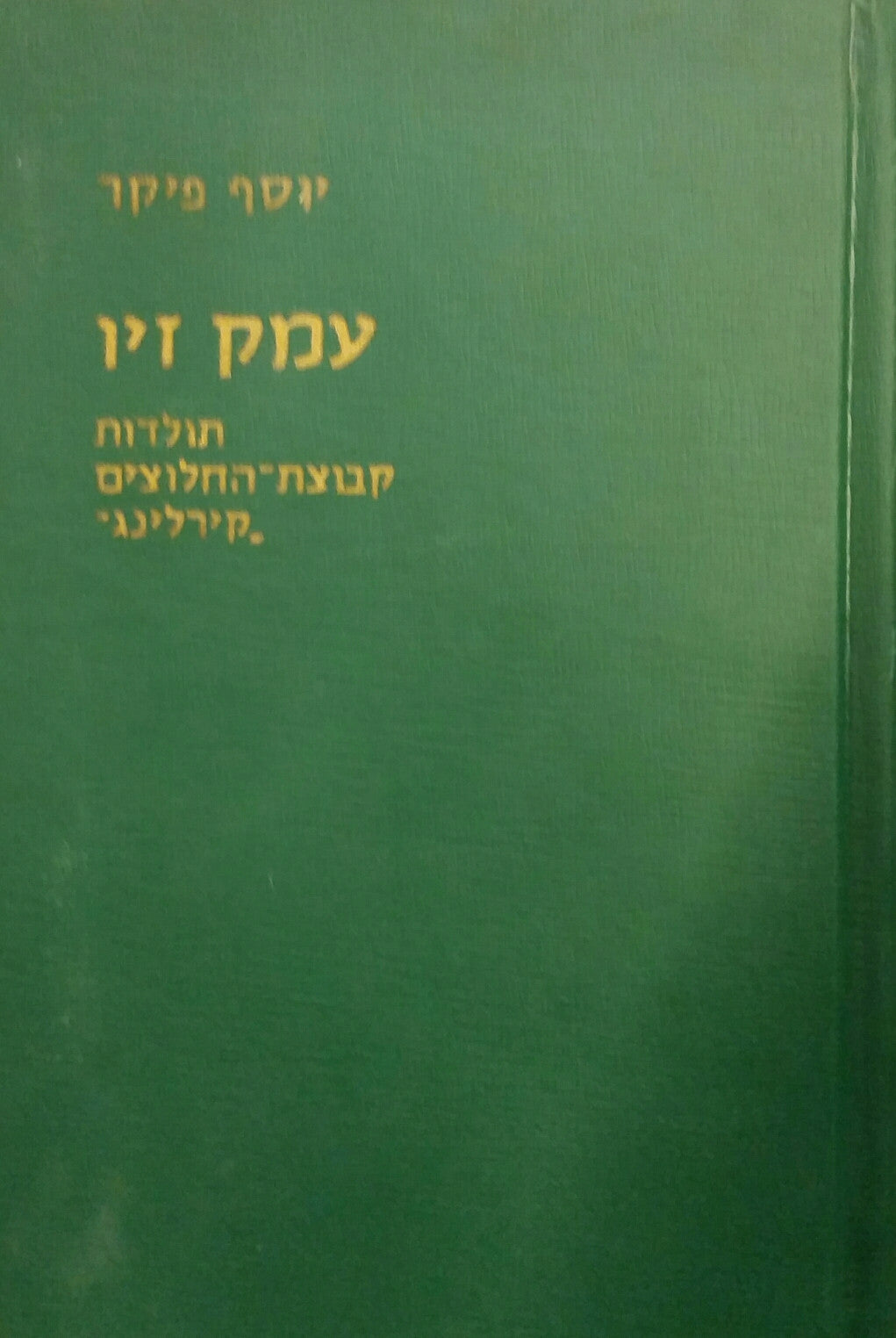 עמק זיו / תולדות קבוצת החלוצים "קירלינג"