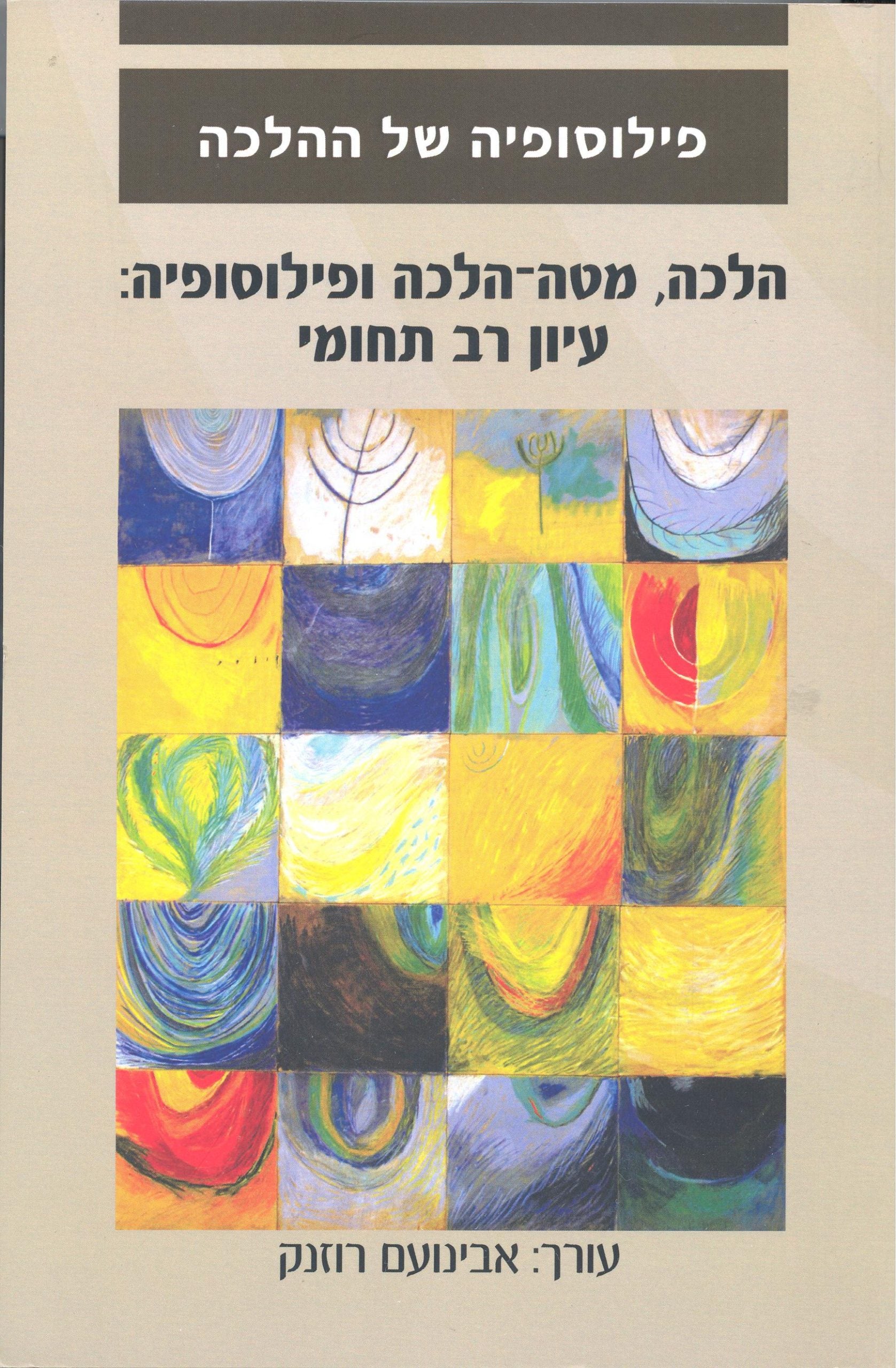 הלכה מטה הלכה ופילוסופיה / עיון רב תחומי