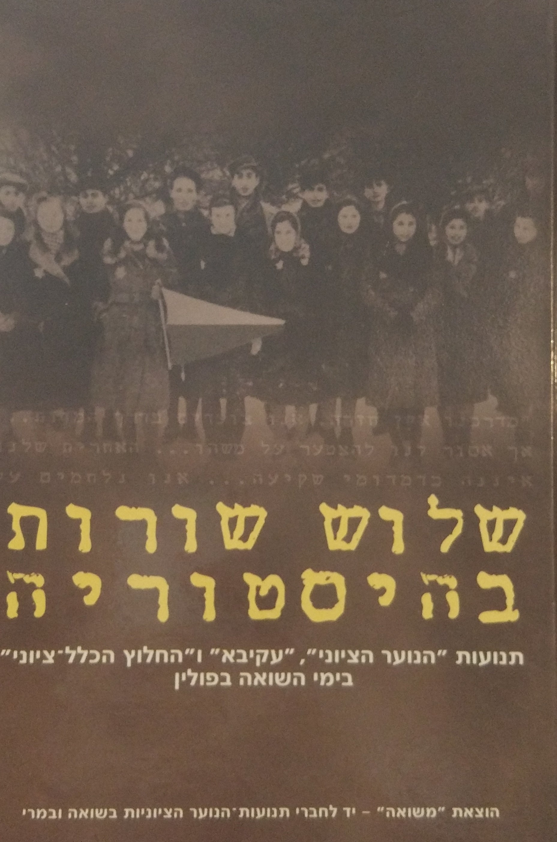 שלוש שורות בהיסטוריה / תנועות "הנוער הציוני", "עקיבא" ו"החלוץ הכלל-ציוני" בימי השואה בפולין / בשני כרכים