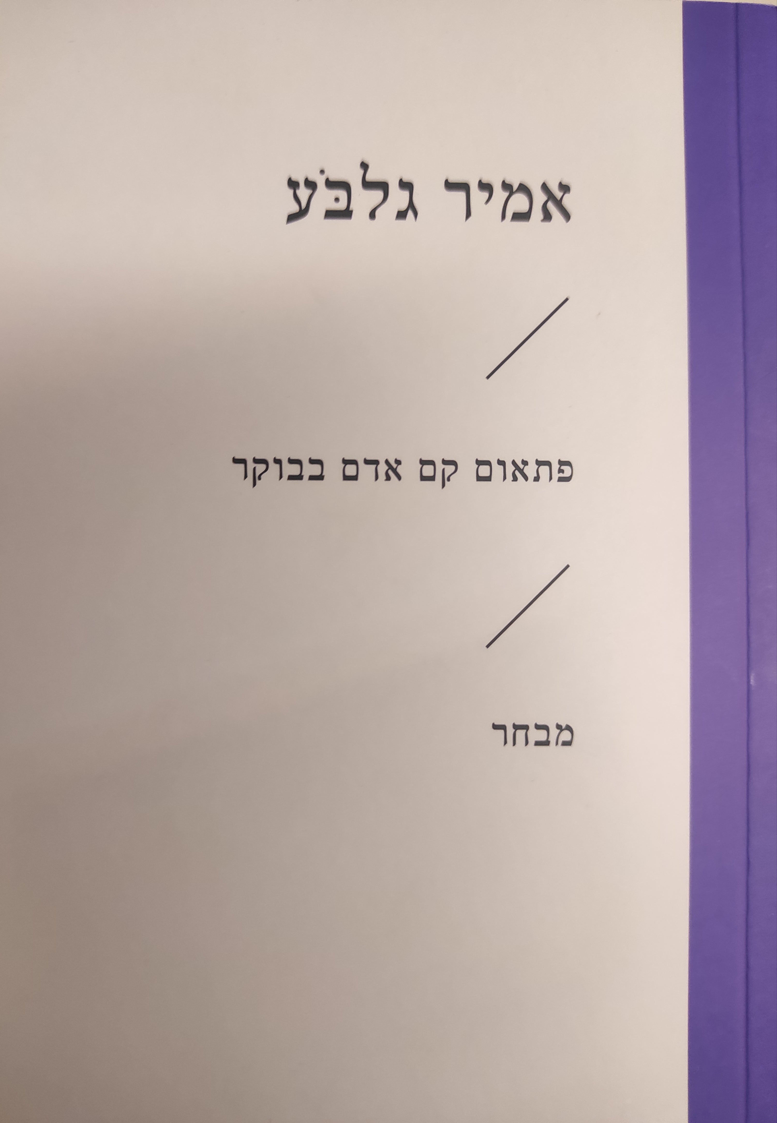פתאום קם אדם בבוקר / מבחר