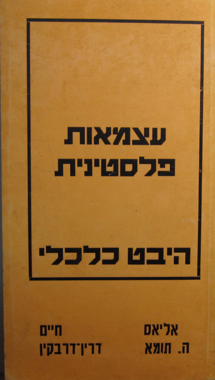 עצמאות פלסטינית / היבט כלכלי