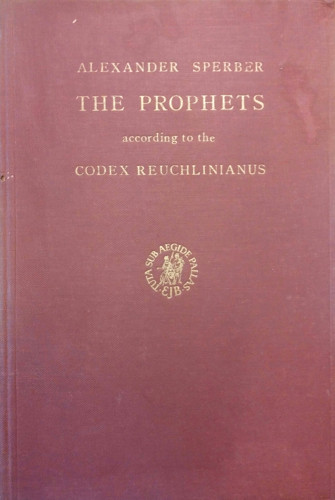 the prophets\ according to the codex reuchlinianus