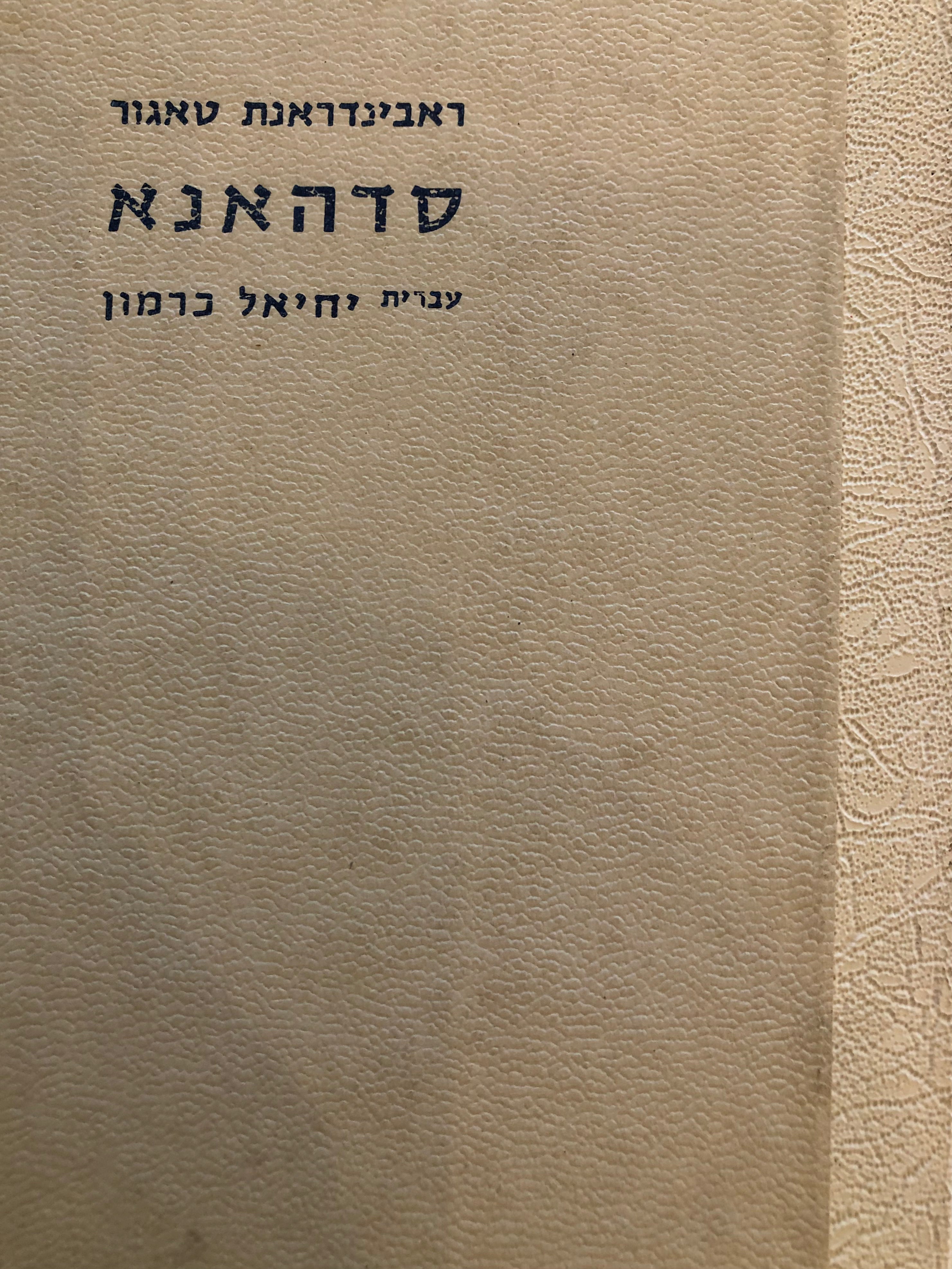 סדהאנא: חיי בינה / תרגום יחיאל כרמון