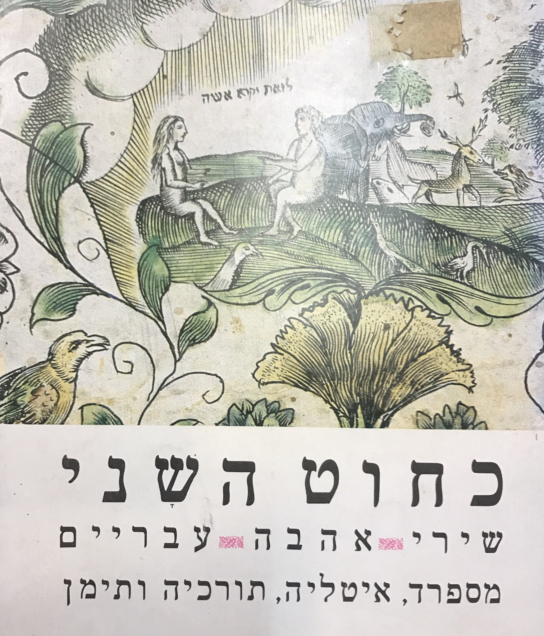 כחוט השני / שירי אהבה עבריים מספרד, איטליה, תורכיה ותימן