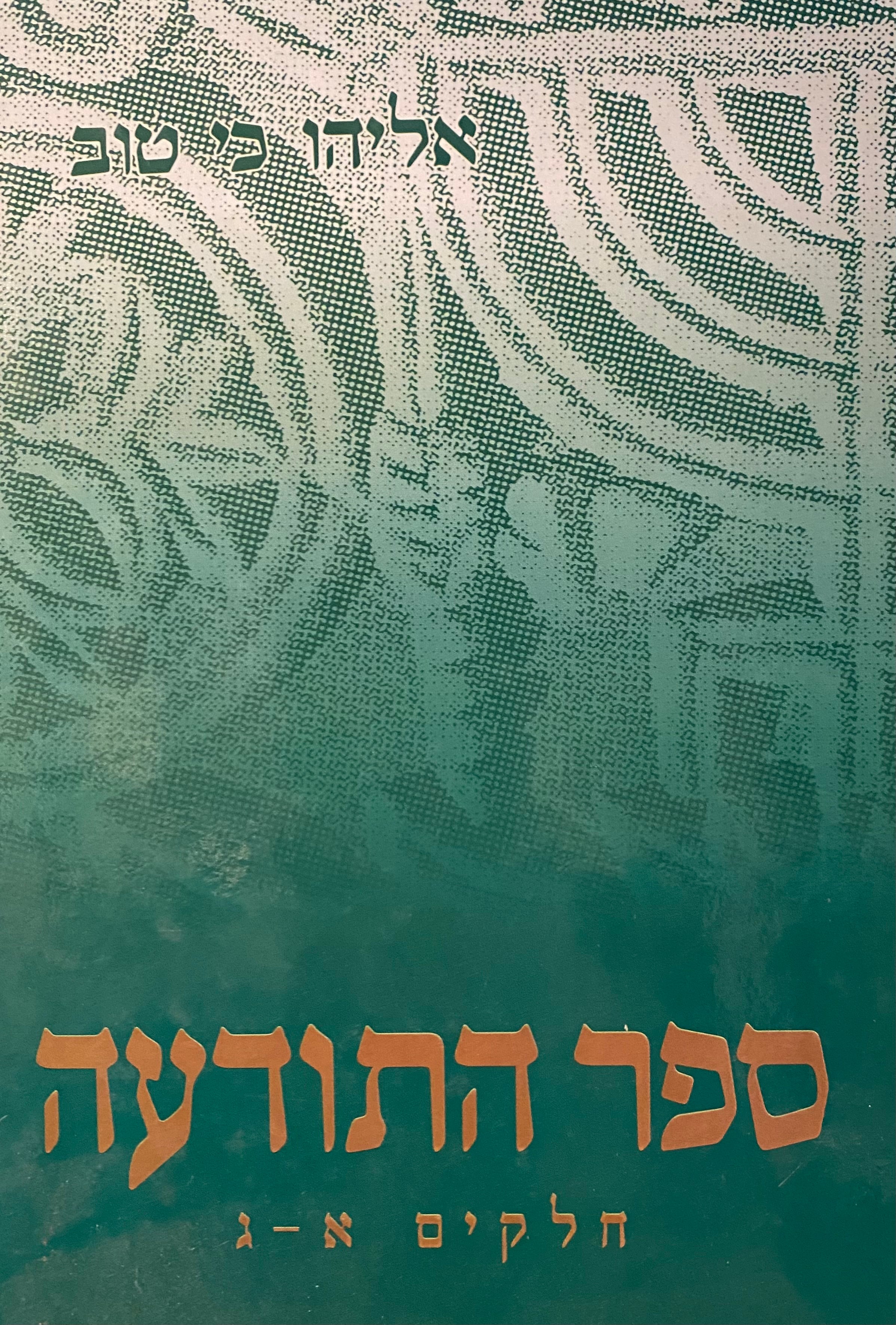 ספר התודעה / לדעת חוקי האלקים ומצוותיו חגי ישראל ומועדיו