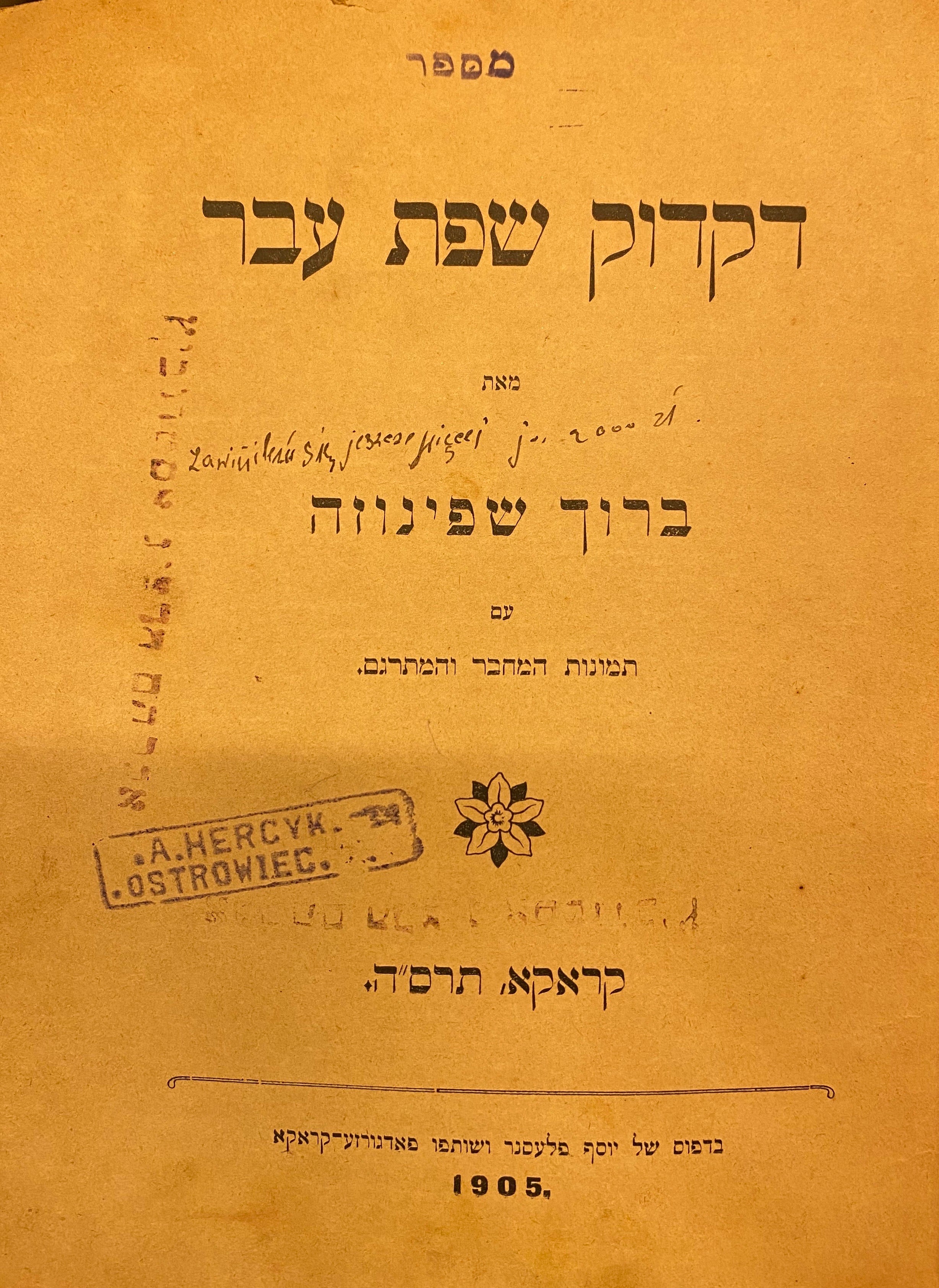 דקדוק שפת עבר